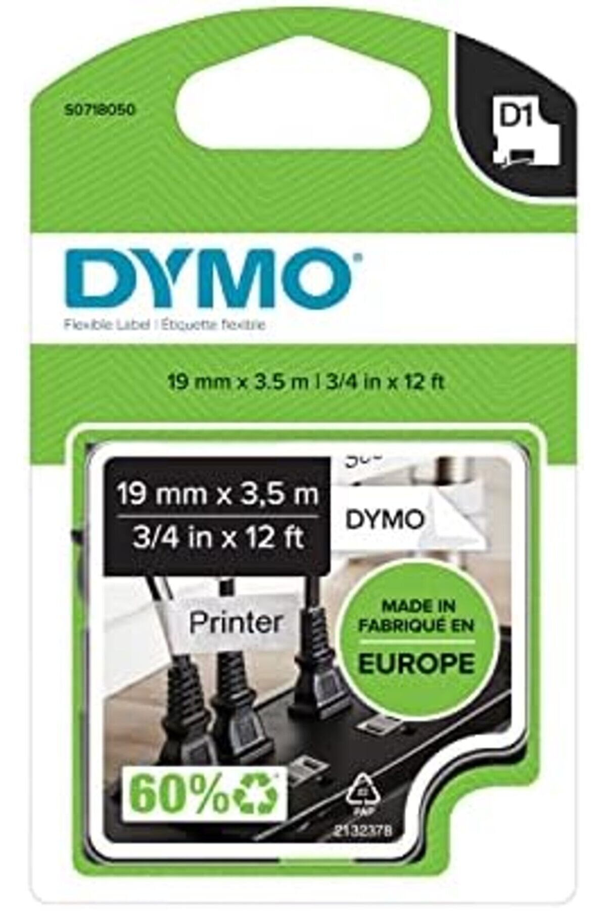 Modashi̇ne S0718050, Yüksek Esnek (19 Mm X 3,5 Mt), Si̇yah/Beyaz (16958) Modascope 1014773