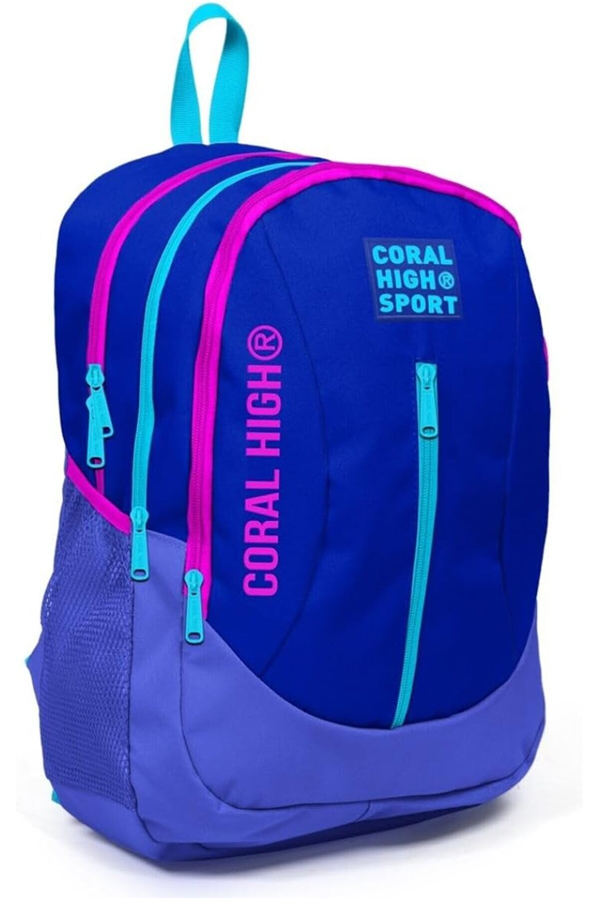 STOREMAX modashine Sport Lacivert Pembe Okul ve Günlük Sırt Çantası - Dört Gözlü - USB ve AUX Soketli modasco