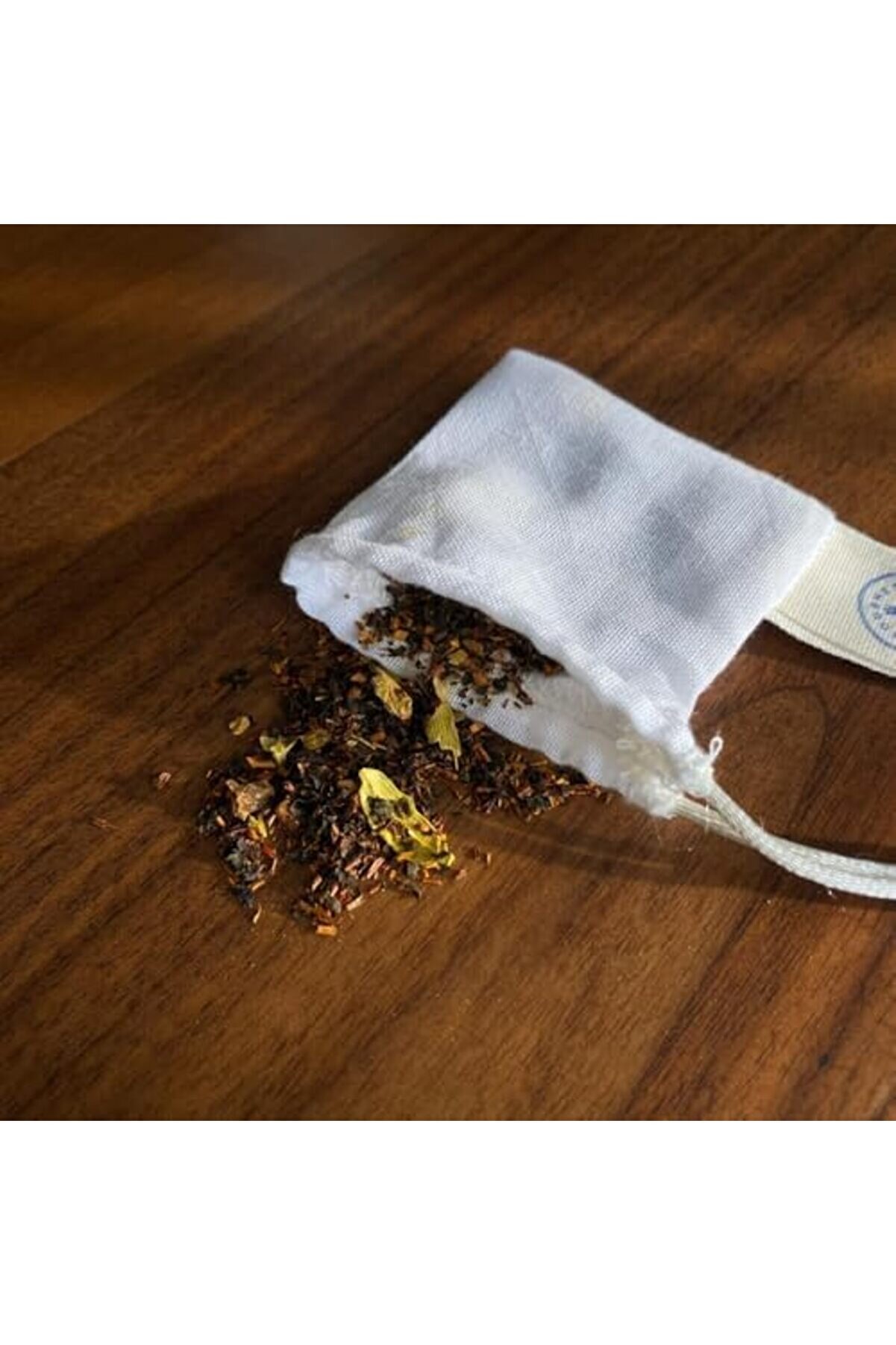 Modashi̇ne Ladi̇es Yeni̇den Kullanılabi̇li̇r Kumaş Çay Kesesi̇, 3 Adet,%100 Ağartılmamış Ham Pamuk Modasco