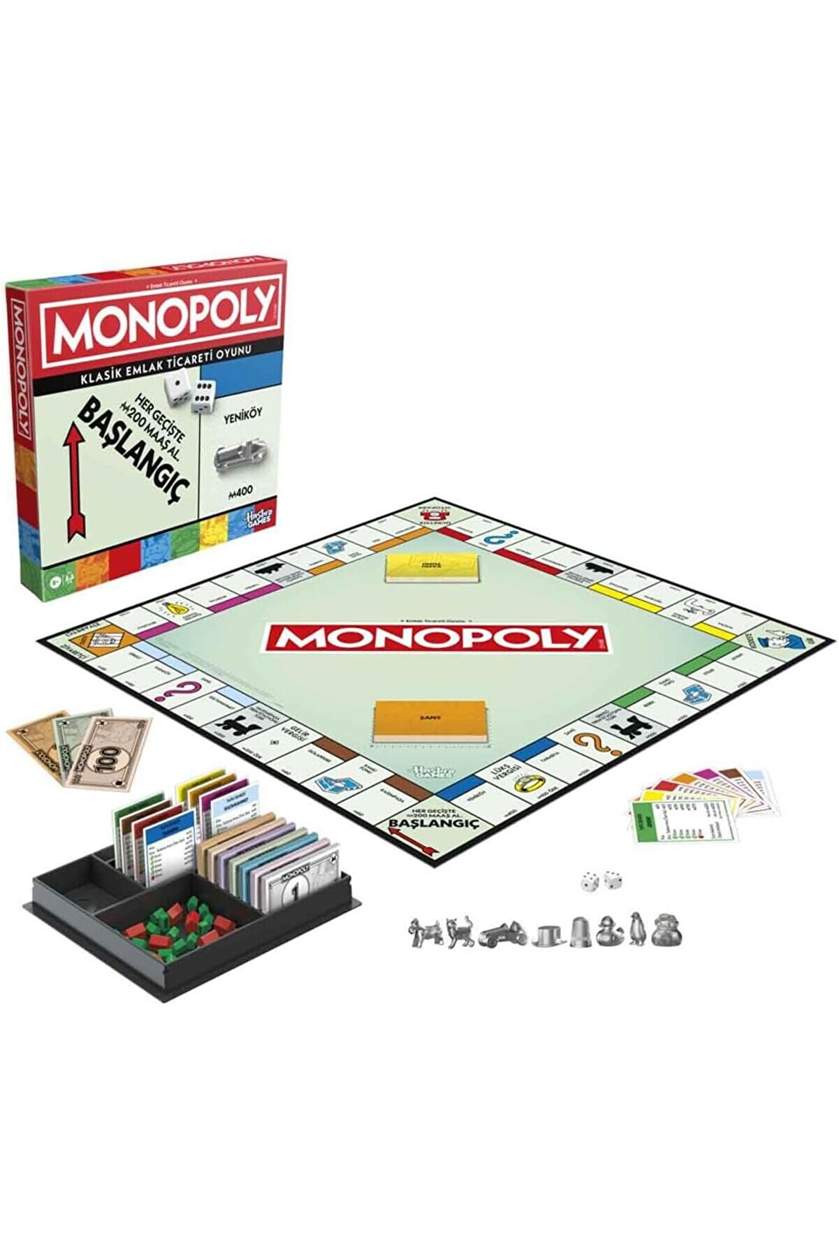 STOREMAX modashine Gaming Monopoly Saklama Tepsili ve Daha Büyük Piyonlu Kutu Oyunu modascope 1014773
