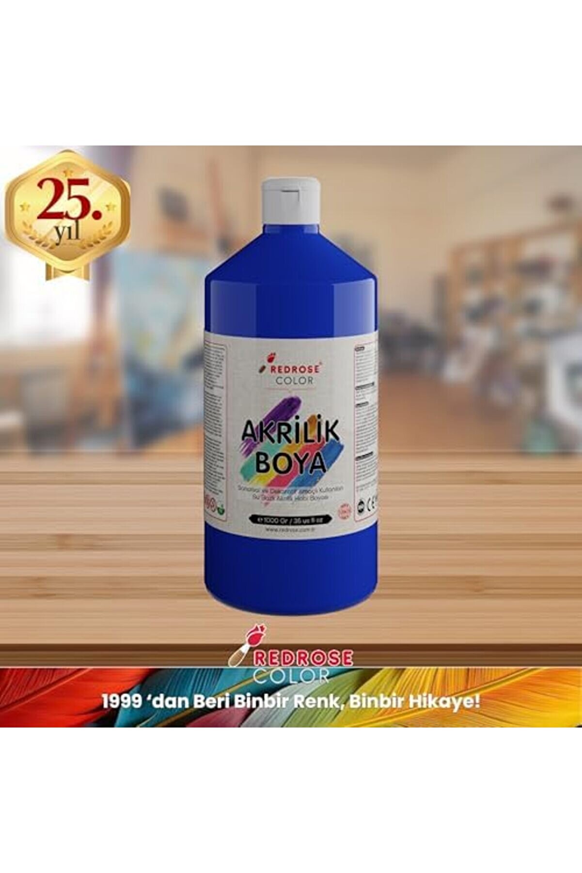 Modashi̇ne Rose Mavi̇ Akri̇li̇k 1000 Gr Modascope 1014773