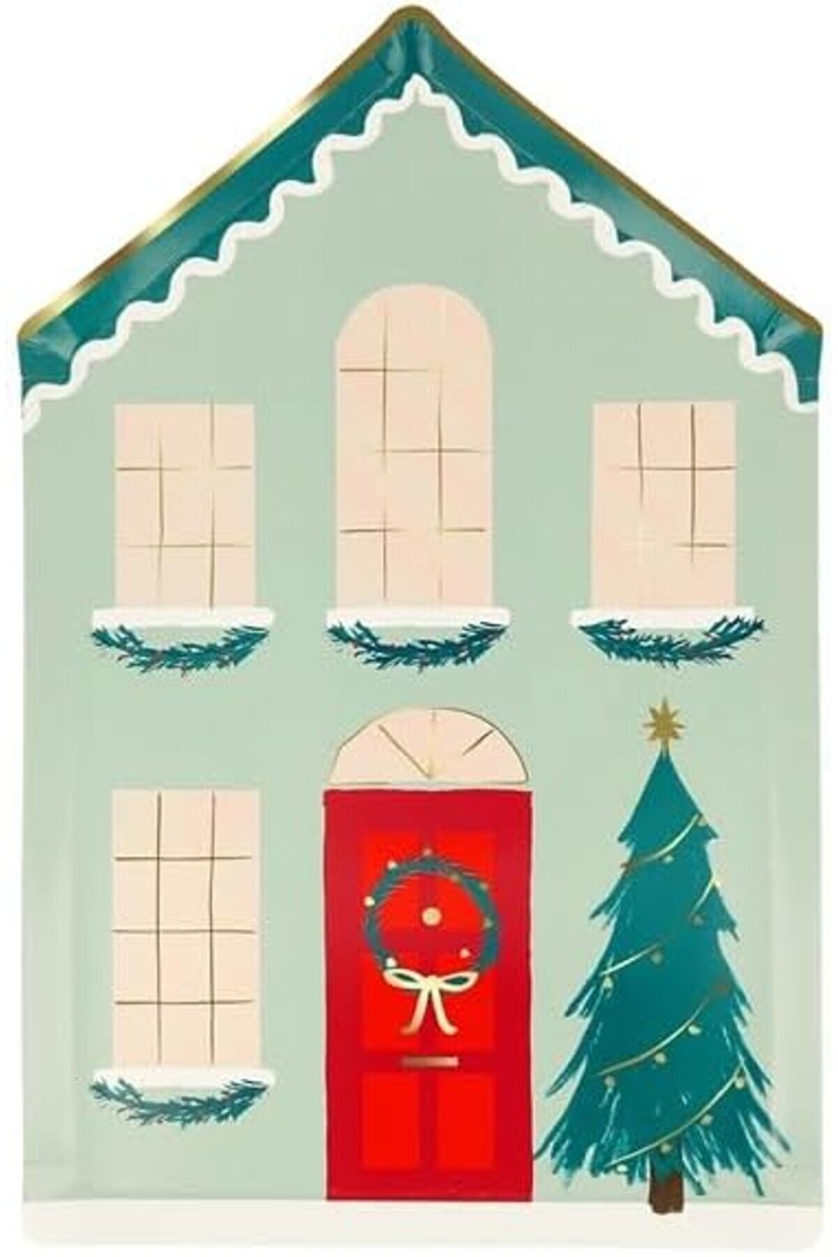 Modashi̇ne - Festi̇ve Plates - Kutlama Evi̇ Tabak (8 Li̇) Modascope 1014773