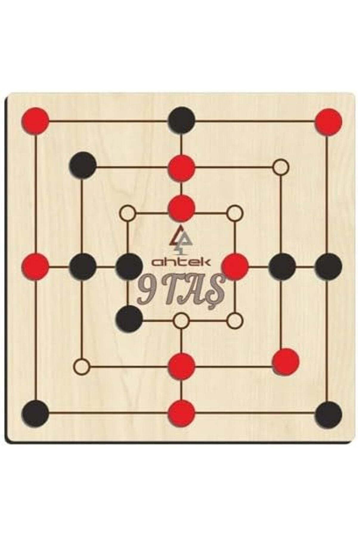 STOREMAX modashine Ahşap 9 Taş Akıl, Zeka Ve Oyunu (dokuztaş, Dokuz Taş) ETİC043 modascope 1014773
