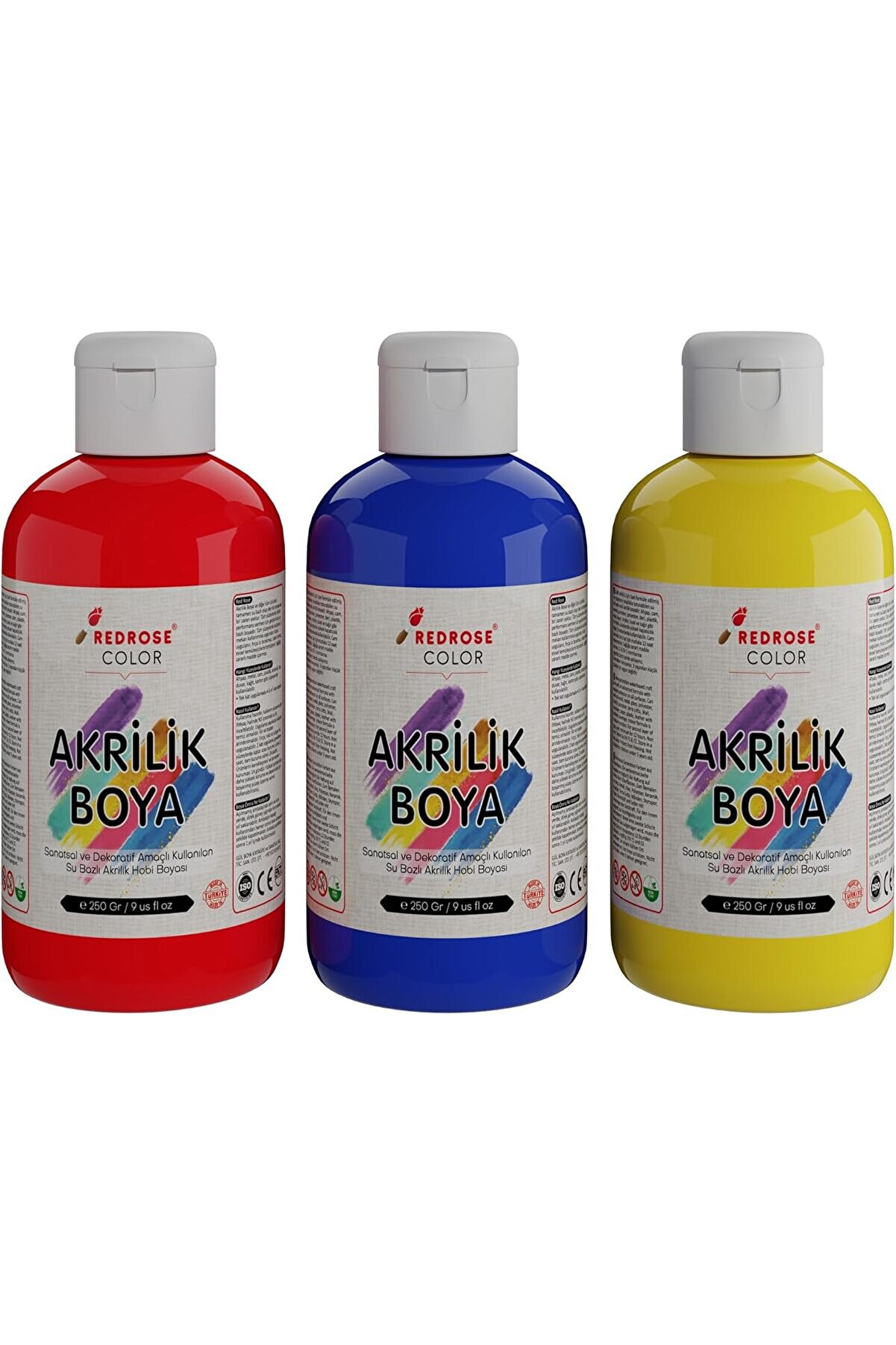 STOREMAX modashine Rose Kırmızı, Mavi, Sarı Akrilik 3'lü Set 3x250 gr modascope 1014773