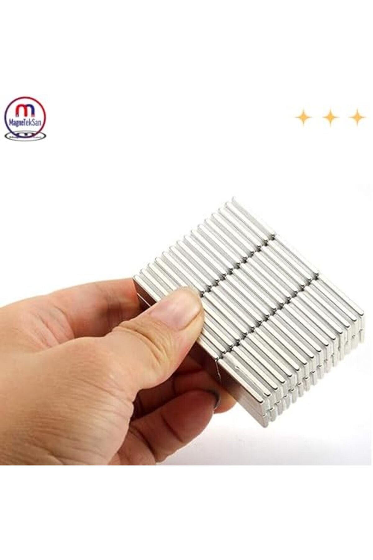 Magneteksan Neodyum Mıknatıs Di̇kdörtgen 20X10X2 Mm (5 Adet Set) 1175713