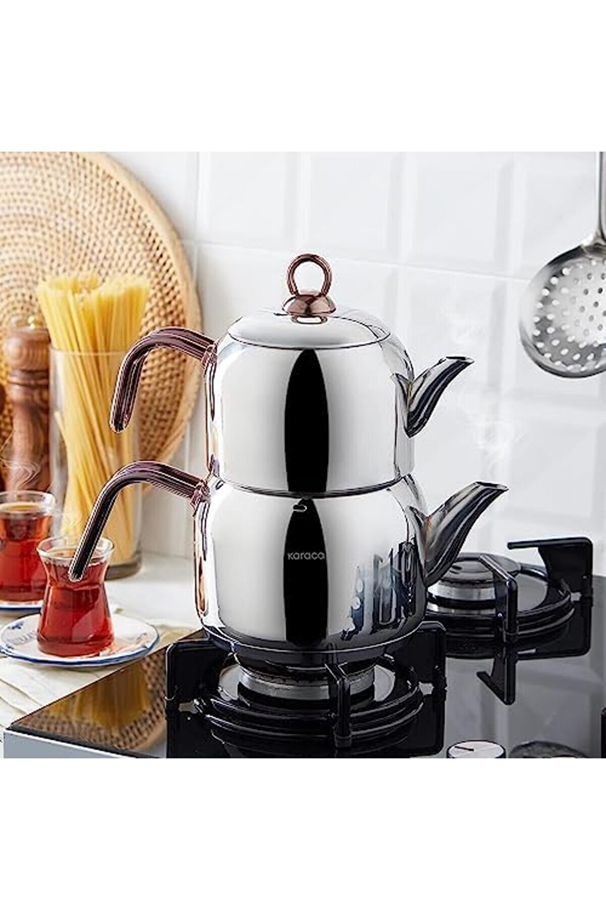 Modashi̇ne Ortaboy Çaydanlık Takımı Rosegold Modascope 1014773