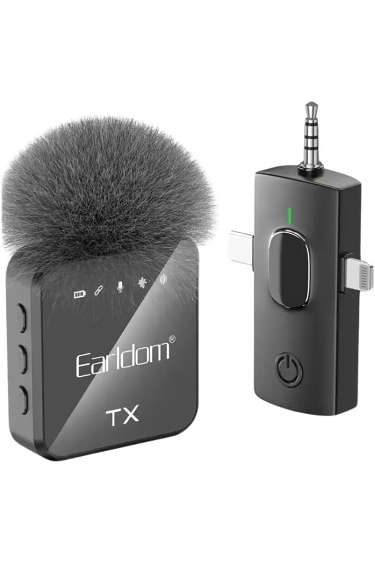 STOREMAX modashine MC12 Tekli Mikrofonu, Kablosuz, Tak &Ccedil;alıştır, Profesyonel Ses Kaydı, Siyah modascope 10147