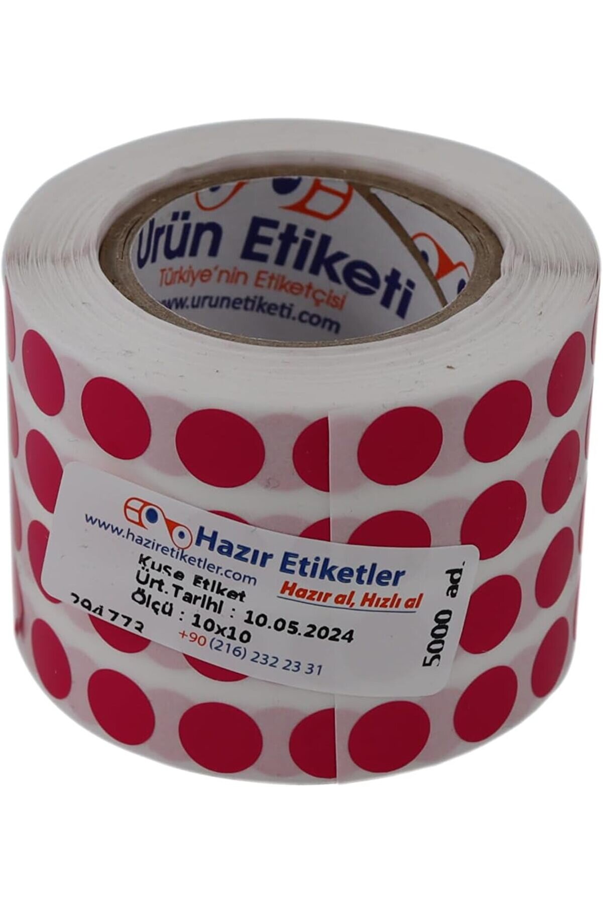 STOREMAX modashine etiketler, hazır al hızlı al Kuşe Rulo Renkli Zemin Baskılı, 10mm Çap, 5000 Adet, 5'l