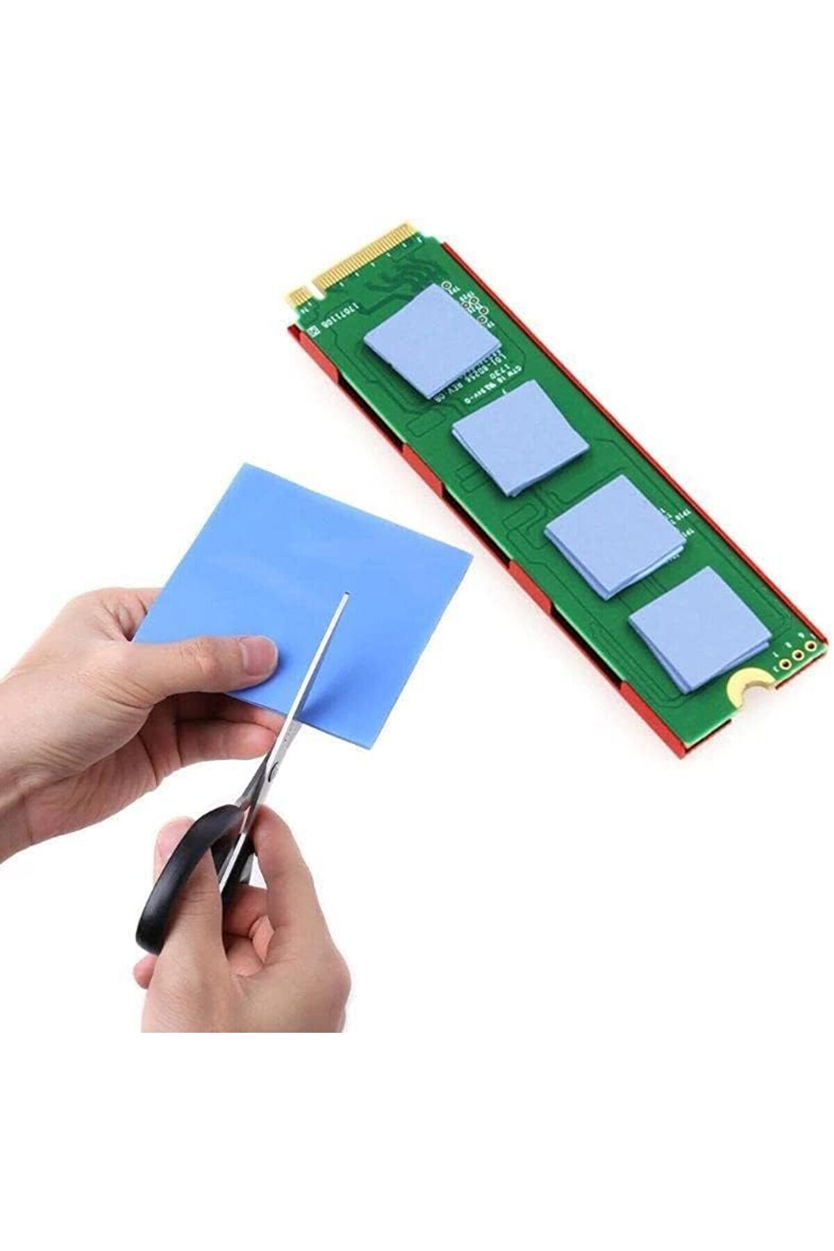 Plus Px-Pad10 10X5 Cm 1Mm 11Gr Yüksek İletken Termal Pad, Mavi̇ Thermal Pad (M2 Ssd, Chi̇pset, Cep Tel