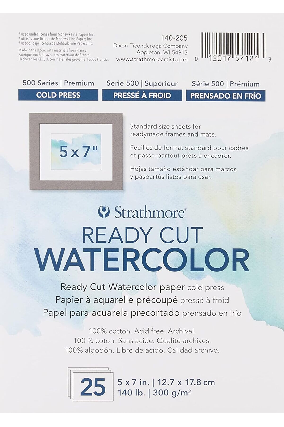 STOREMAX modashine 140-305 Ready Cut WC 5 x 7 PS, 12,7 x 17,8 cm, çok renkli, 25 yaprak, çok renkli, 5" x 7"