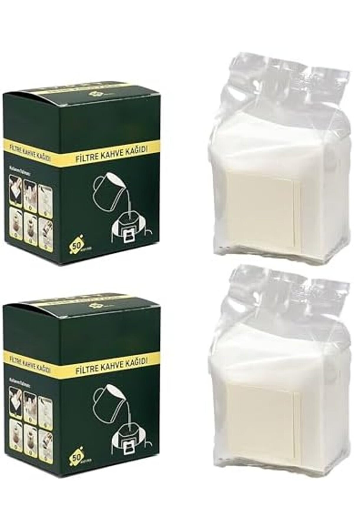 Modashi̇ne Fi̇ltre Kahve Kağıdı, 50 Adet, Beyaz (100) Modascope 1014773