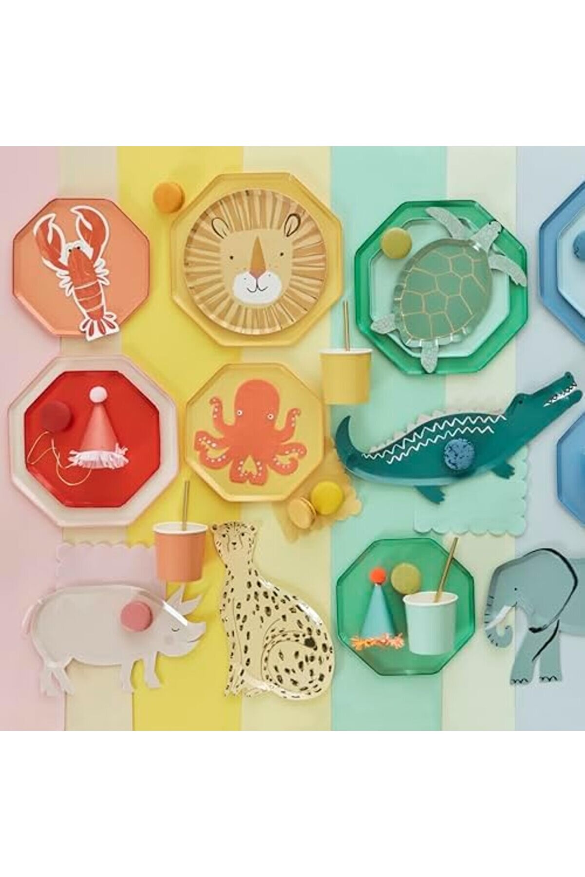 Modashi̇ne - Lemon Sherbert Plates - Sorbe Tabaklar (M) (X8) Modascope 1014773