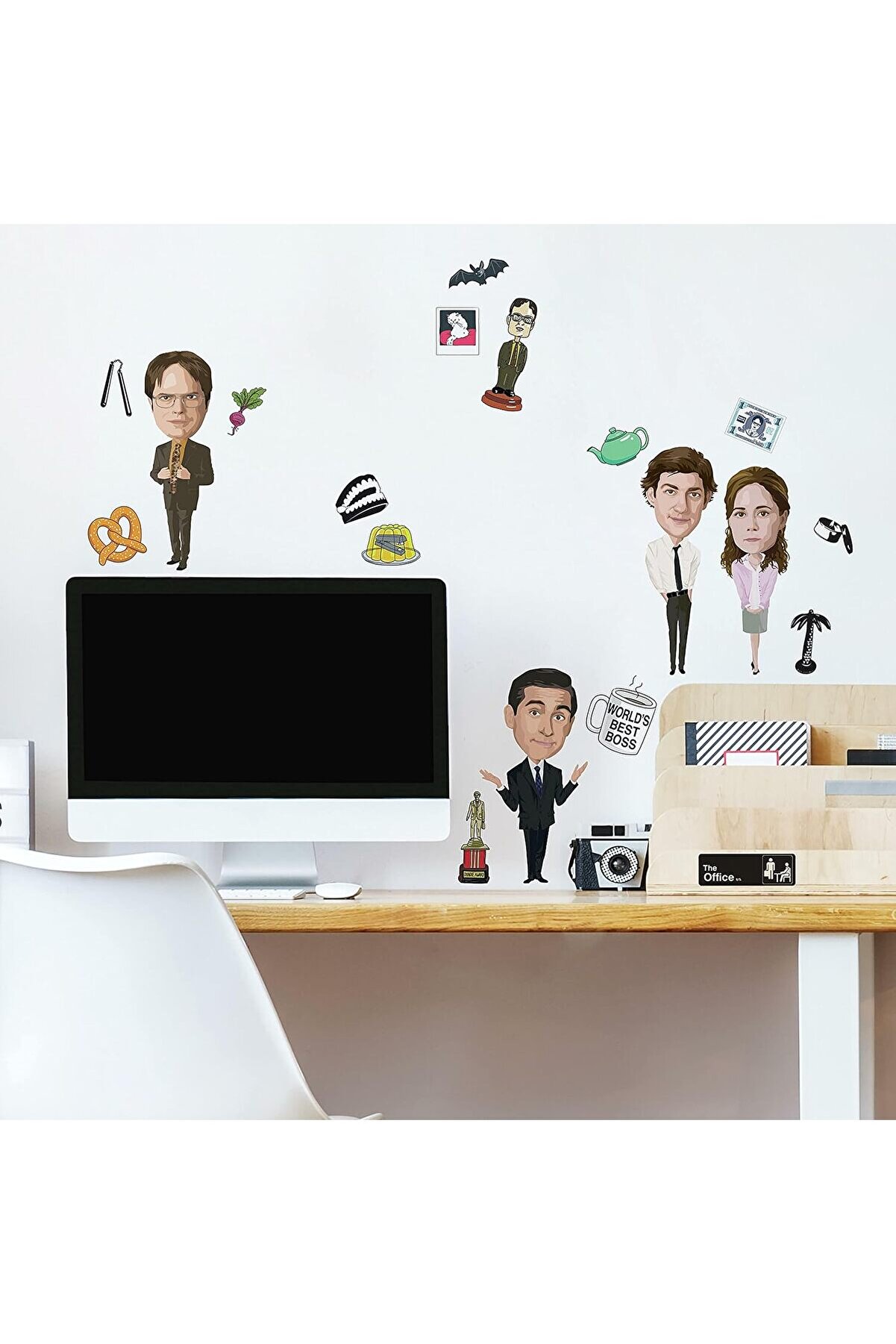 STOREMAX modashine RMK4826SCS Ofis Soyma ve Yapıştırma Çıkartmaları, Siyah, Beyaz, modascope 1014773