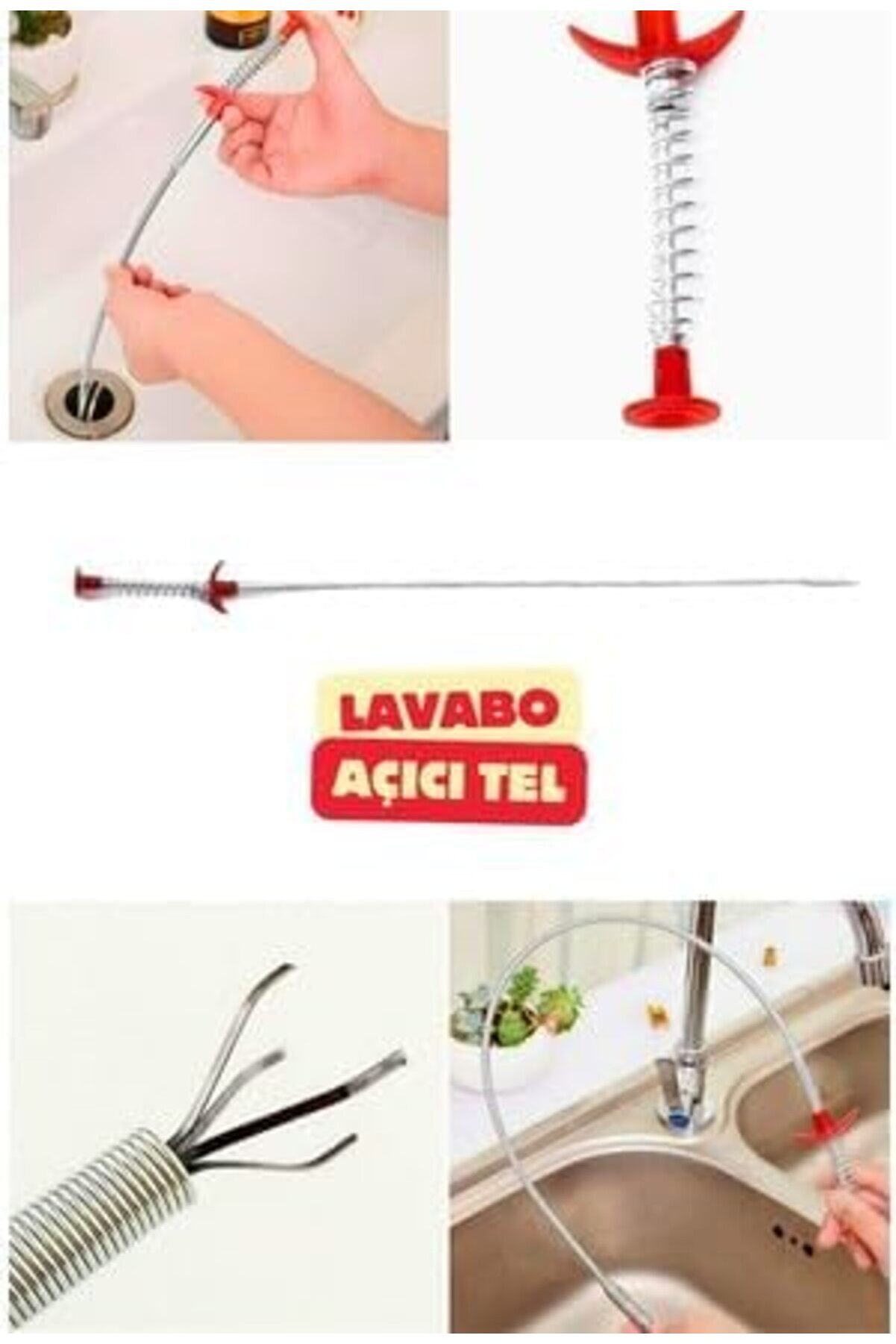 Modashi̇ne Açma Maki̇nesi̇ Gi̇der Açma Temi̇zleme Çubuğu Aparatı Mutfak Banya Drenaj Duş Tuvalet Kanali̇za