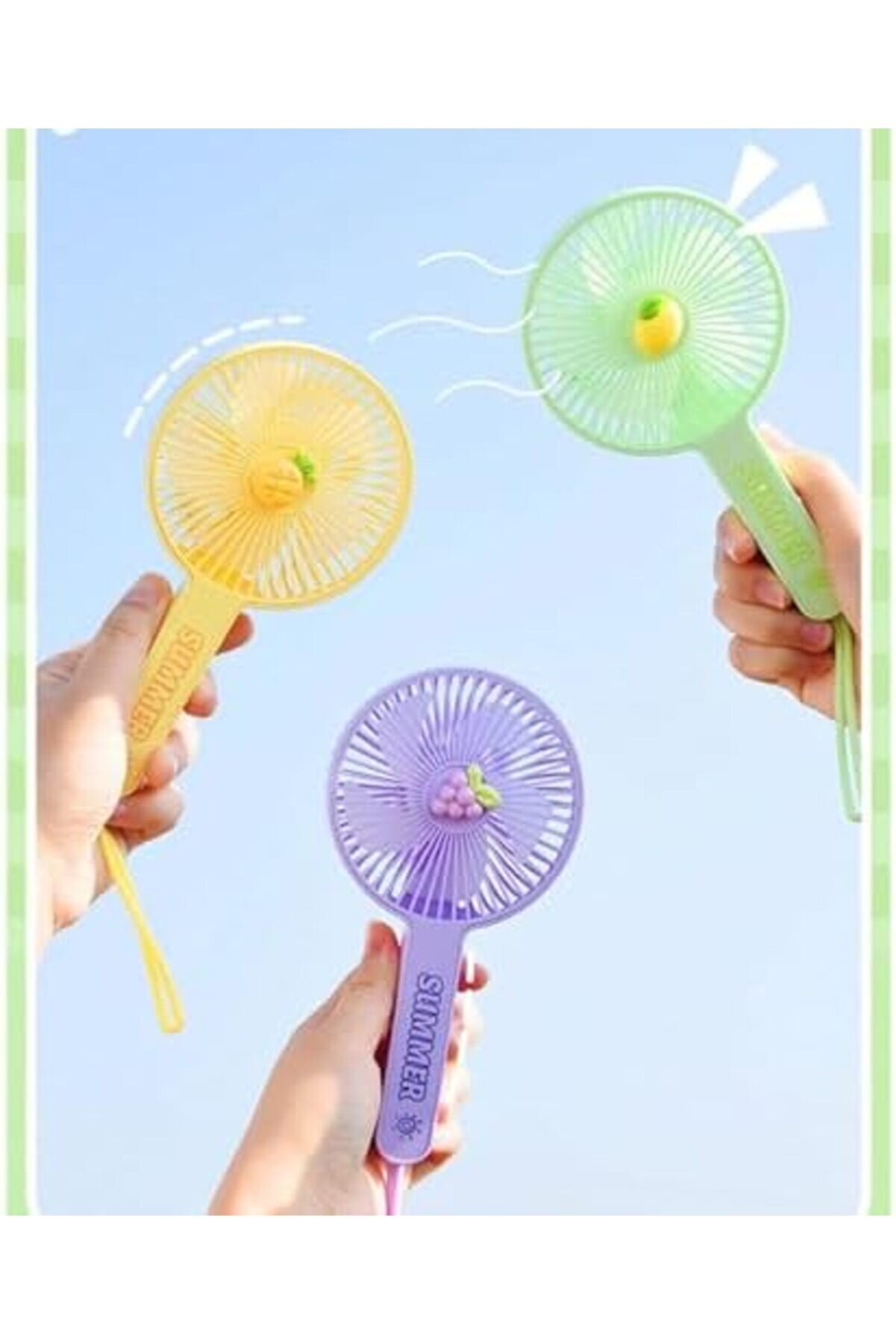 Modashi̇ne Şarjlı El Fanı Taşınabi̇li̇r Şarjlı Portati̇f Soğutucu Mi̇ni̇ Kli̇ma Sarı Modascope 1014773