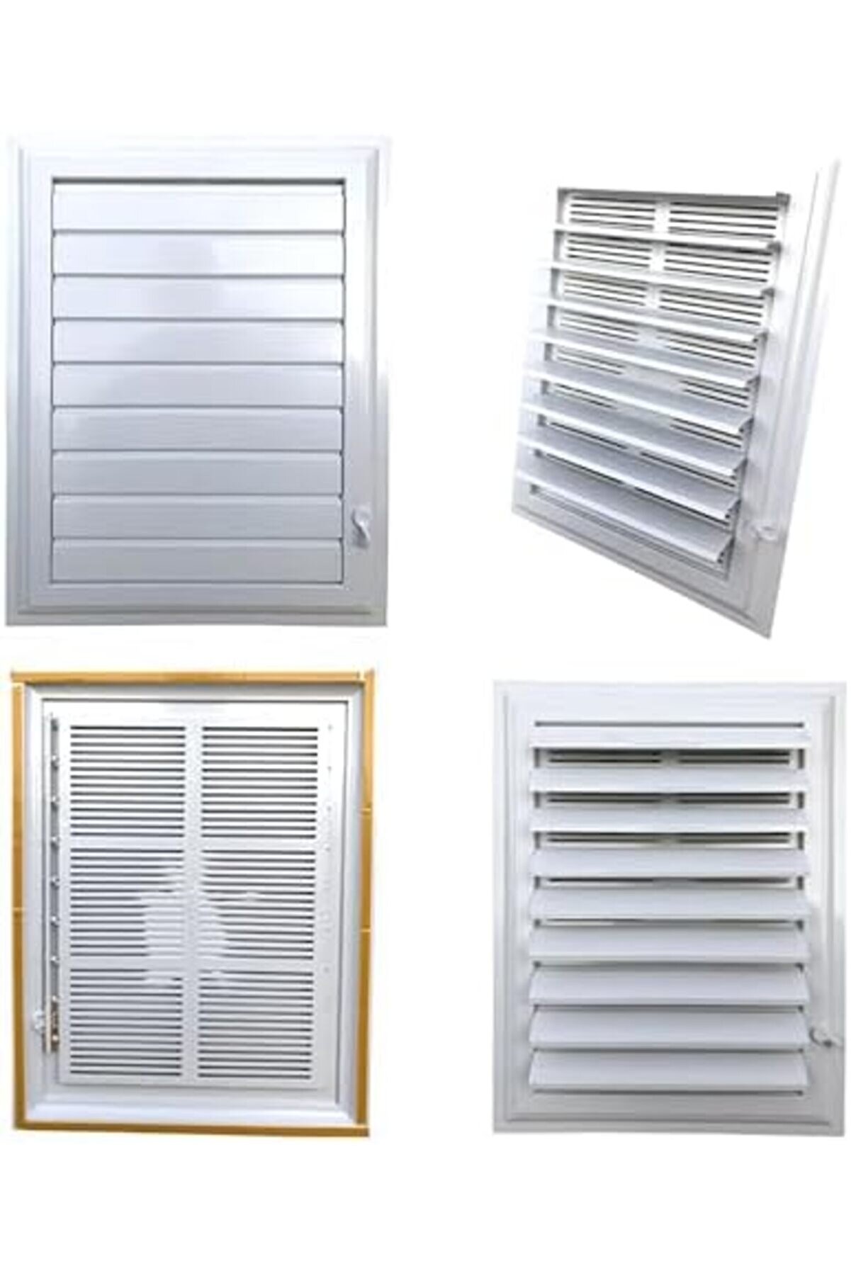 Modashi̇ne Menfez Wc Tuvalet Havalandırma Plasti̇k Panjur Beyaz 35X35 Cm Modascope 1014773