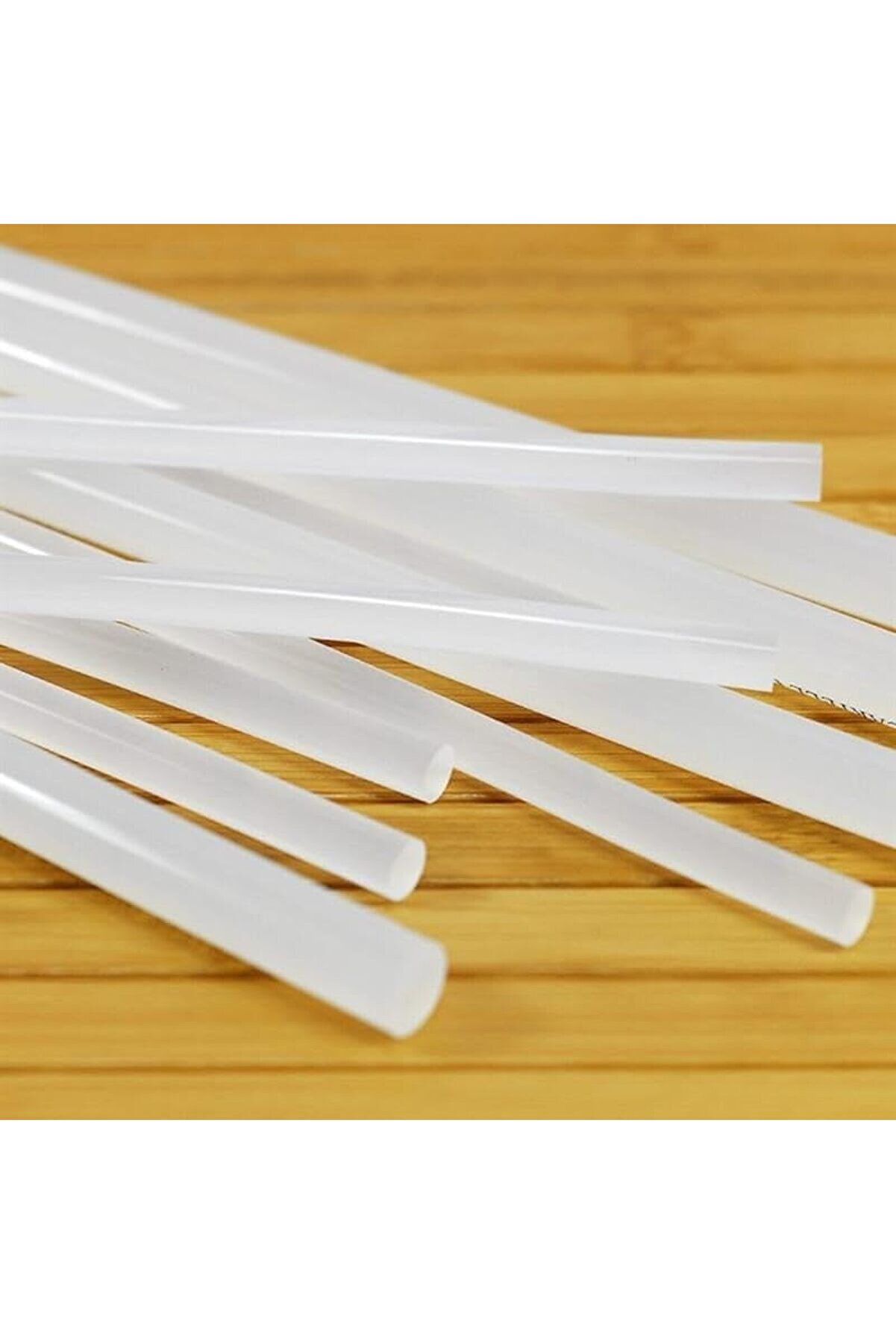 STOREMAX modashine Şeffaf Silikon Çubuğu Kalın 11mm x 21.5cm – 10'lu Paket Çubuk Silikon modascope 10147