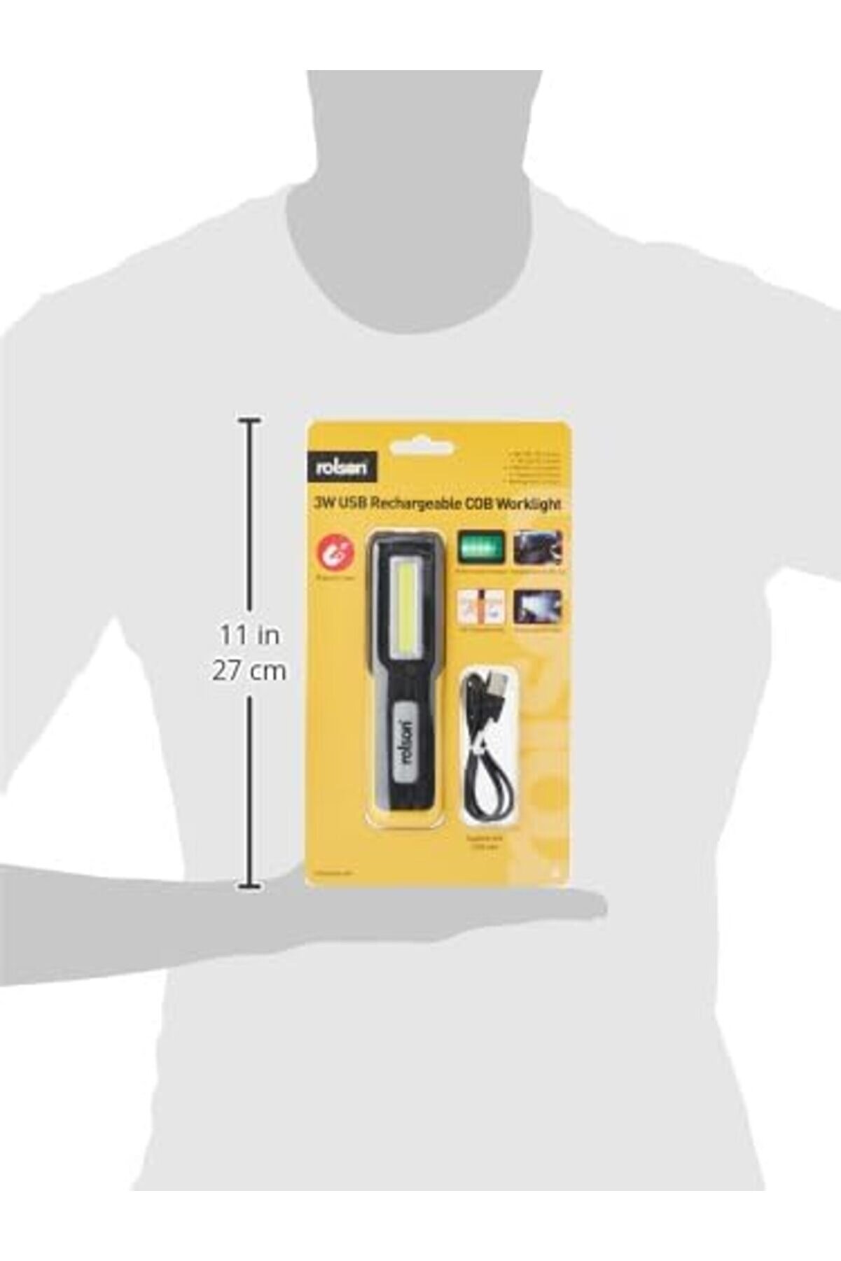 Modashi̇ne 61467 3W Usb Rechargeable Cob Torch & Lamp Modascope 1014773
