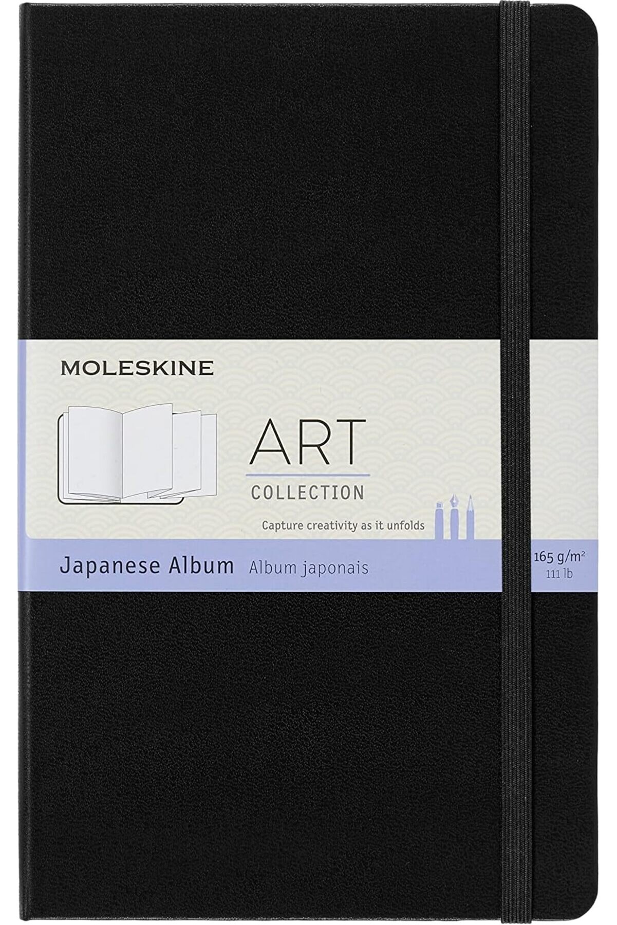 Art Collecti̇on, Japon Alb&uuml;m&uuml;, Sert Kapaklı Eski̇z Defteri̇, Kalemler, Pastel Ve K&ouml;m&uuml;r İ&ccedil;i̇n Uygun, B&uuml;y&uuml;