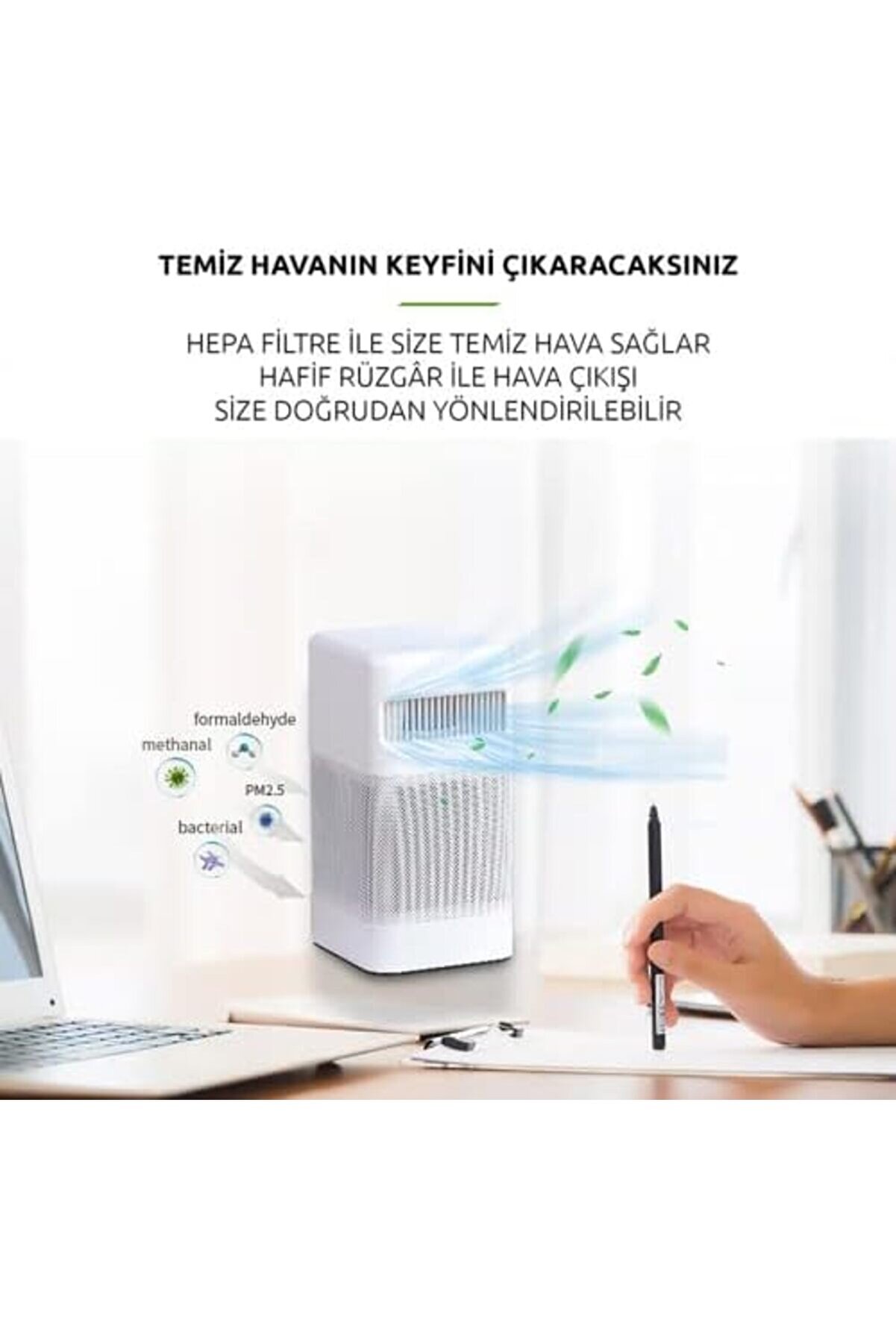 Modashi̇ne Ai̇rwi̇se Oda Hava Temi̇zleyi̇ci̇si̇, 13 Fi̇ltrasyon, 24W, Beyaz Modascope 1014773