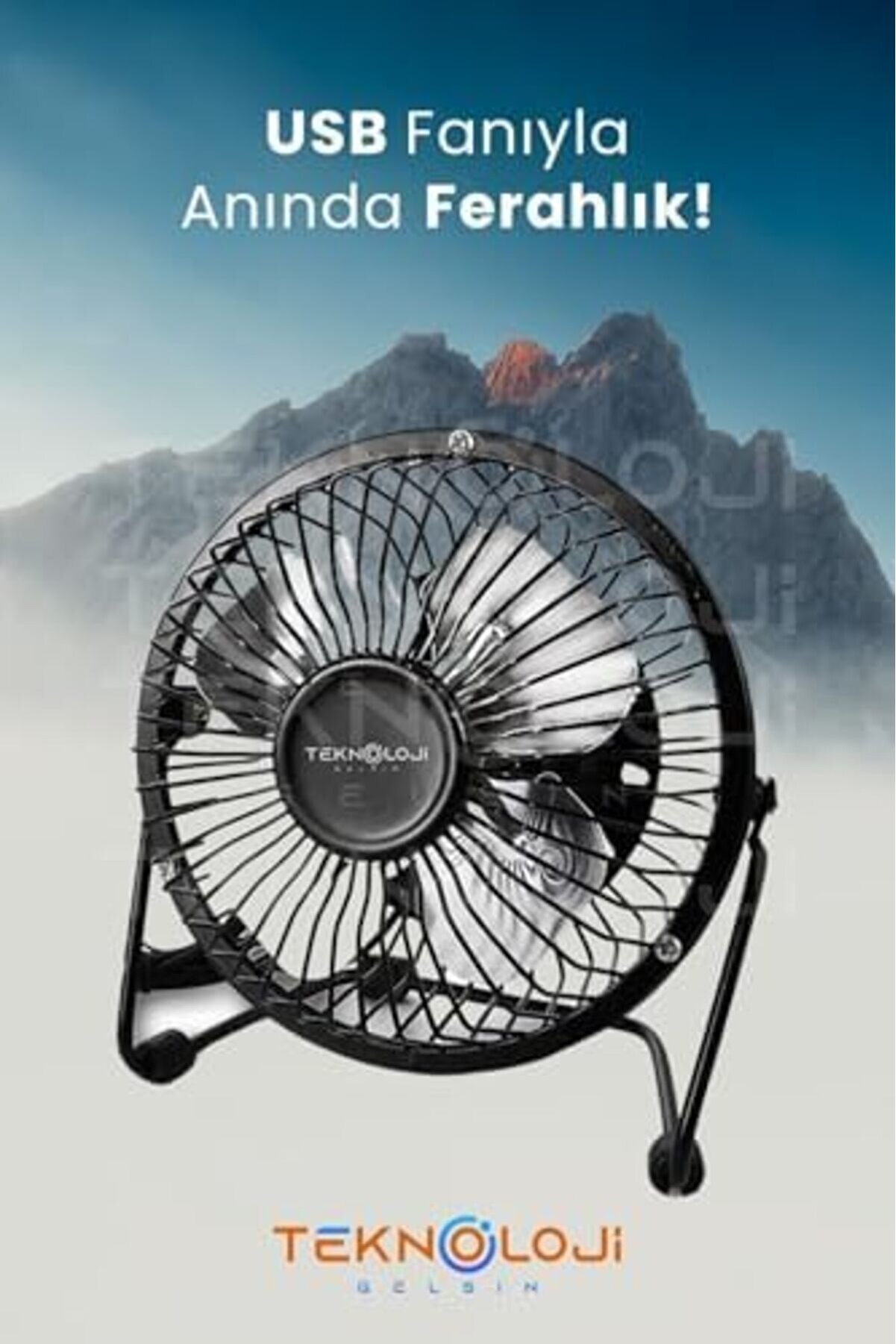 Modashi̇ne Fan Metal Usb Ile Çalışan Soğutucu Si̇yah Modascope 1014773