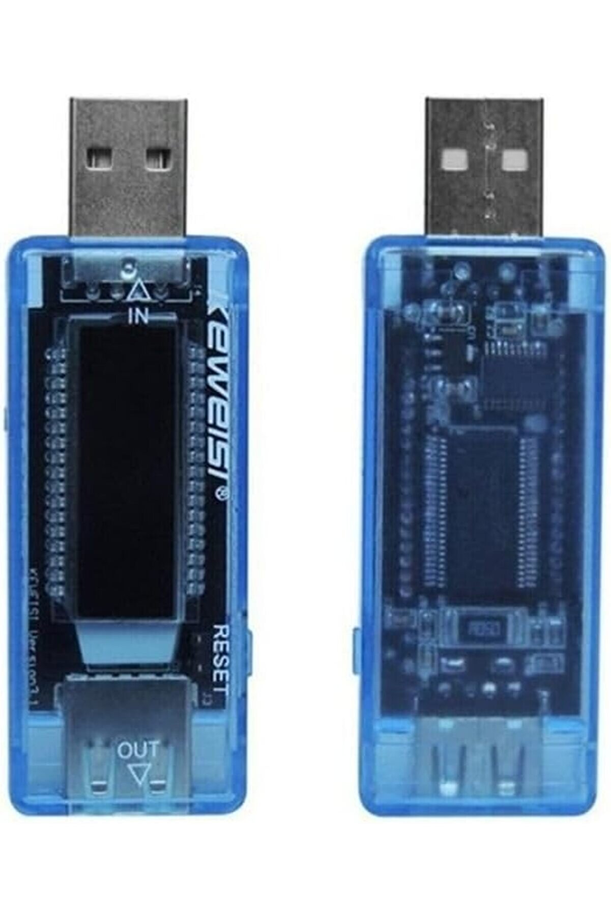 Usb Voltmetre Ampermetre Led Gösterge Volt Amper Geri̇li̇m Ölçer 1175713