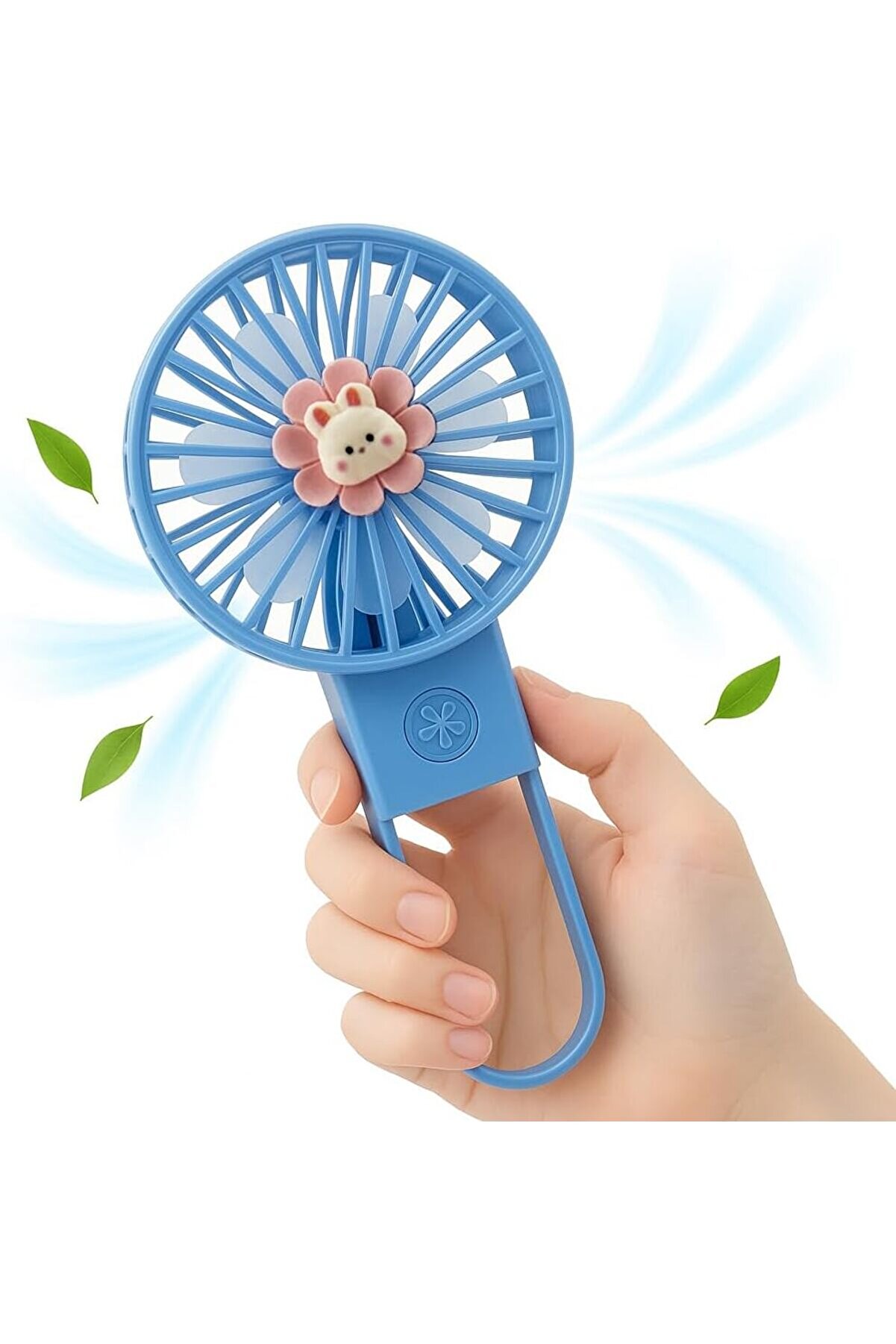 Modashi̇ne Taşınabi̇li̇r Mi̇ni̇ Usb Fan Led Işıklı Masa &Uuml;st&uuml; 3 Kademeli̇ Dahi̇li̇ Işık Şarj Edi̇lebi̇li̇r Mi̇ni̇