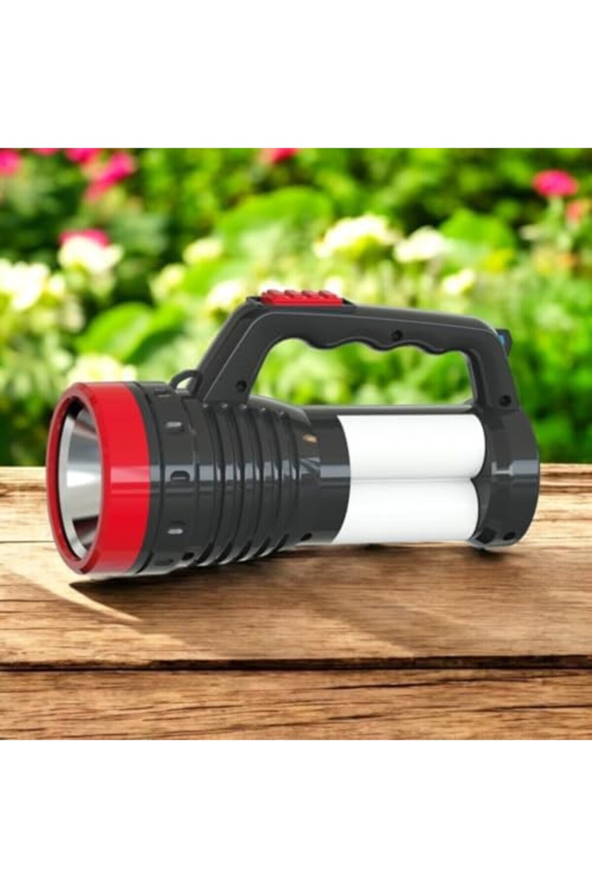 Usb Şarjlı Çok Fonksi̇yonlu El Feneri̇ | 2W Led + 4 Tüp Led, 300 Lümen, 1200 Mah Batarya, 3 Mod, Taşın