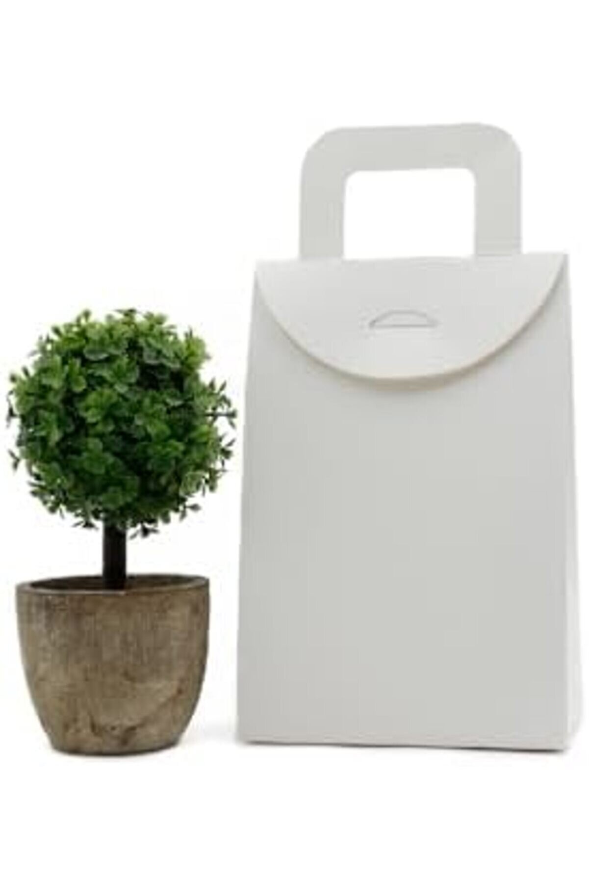 Modashi̇ne Beyaz Renk Çanta Model Hedi̇ye Kutusu (20 Adet) Modascope 1014773