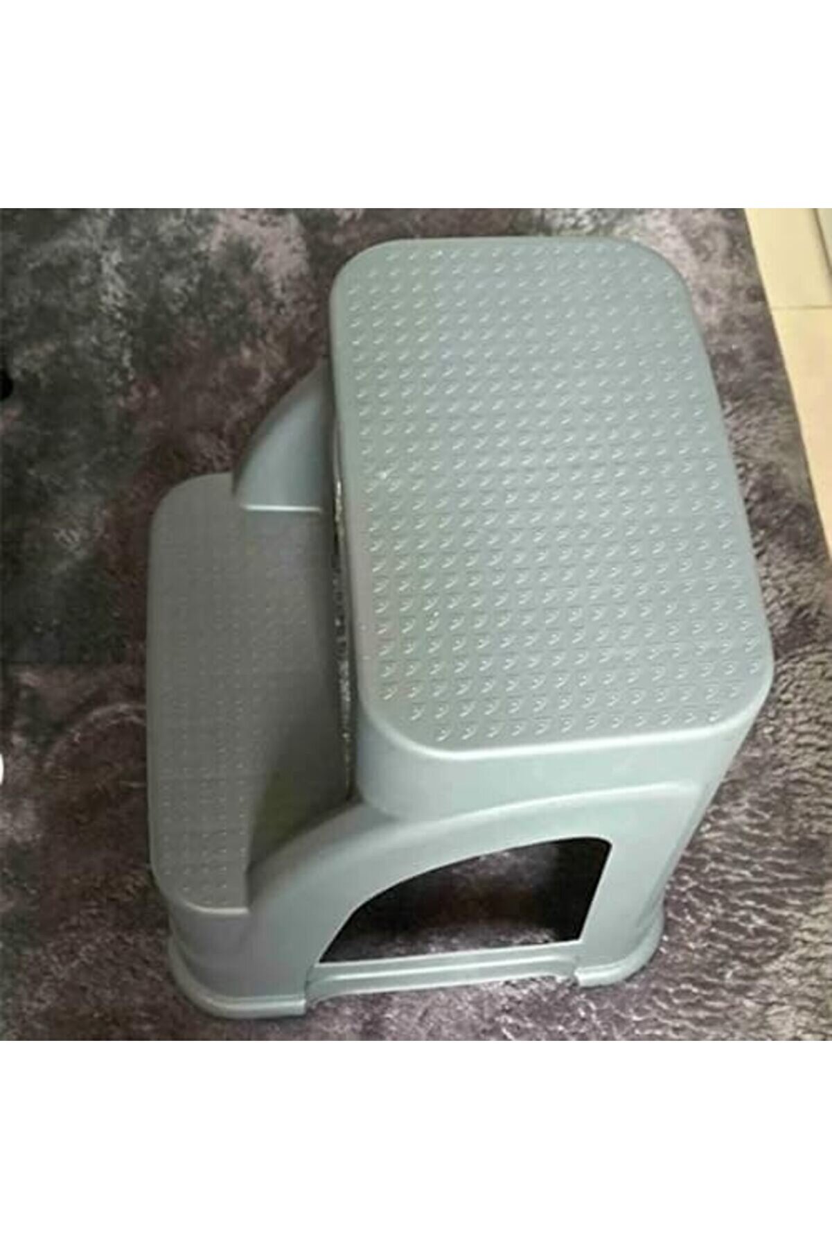 Modashi̇ne İki̇ Basamaklı Kaymaz B&uuml;y&uuml;k Boy Tabure - 120 Kg Taşıma Kapasi̇teli̇ - Basamaklı Tabure - Sert