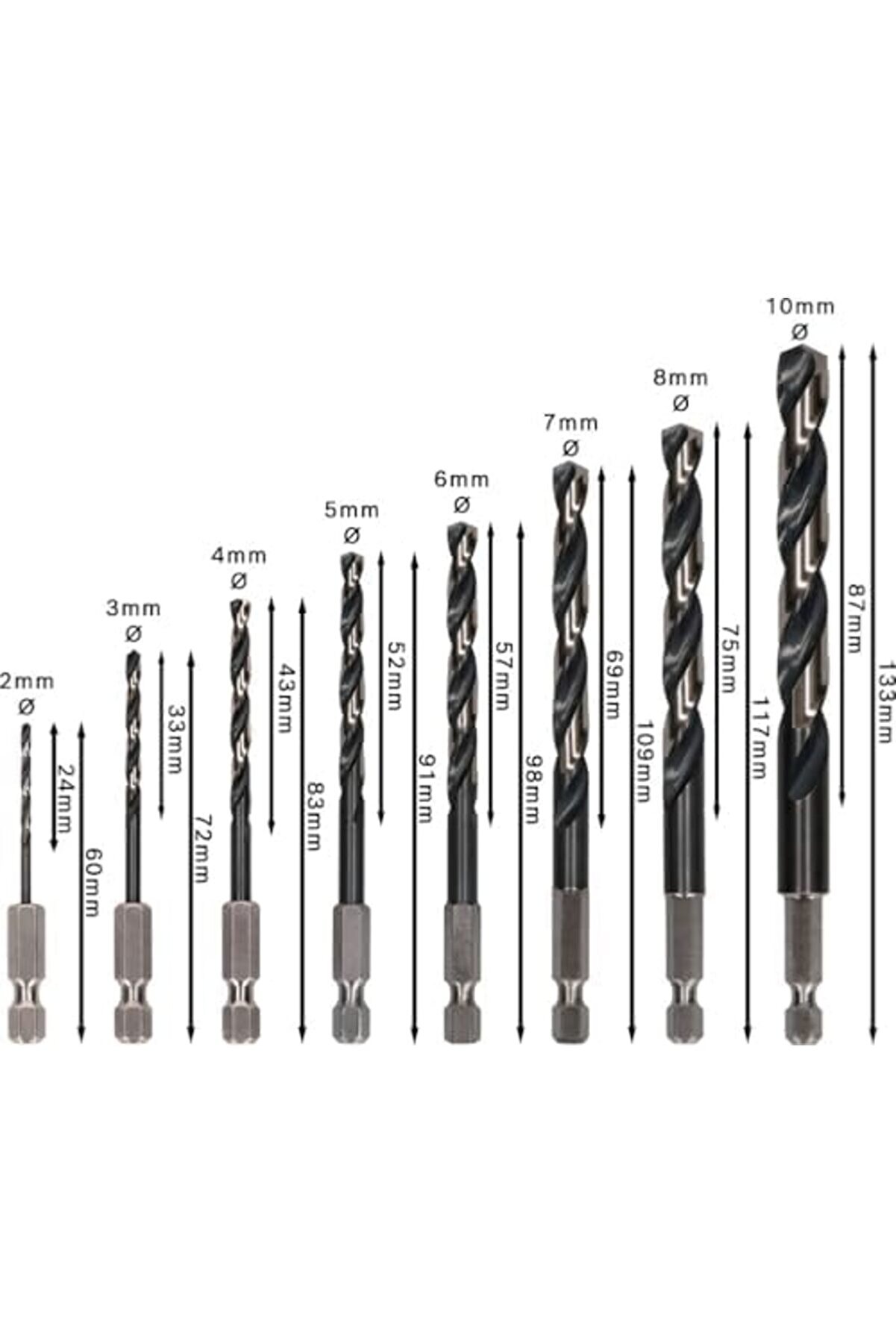 Accessori̇es 2608577139 Matkap Seti̇ Dahi̇l      Control Hss 8 Adet, 0 W, 0 V 1014