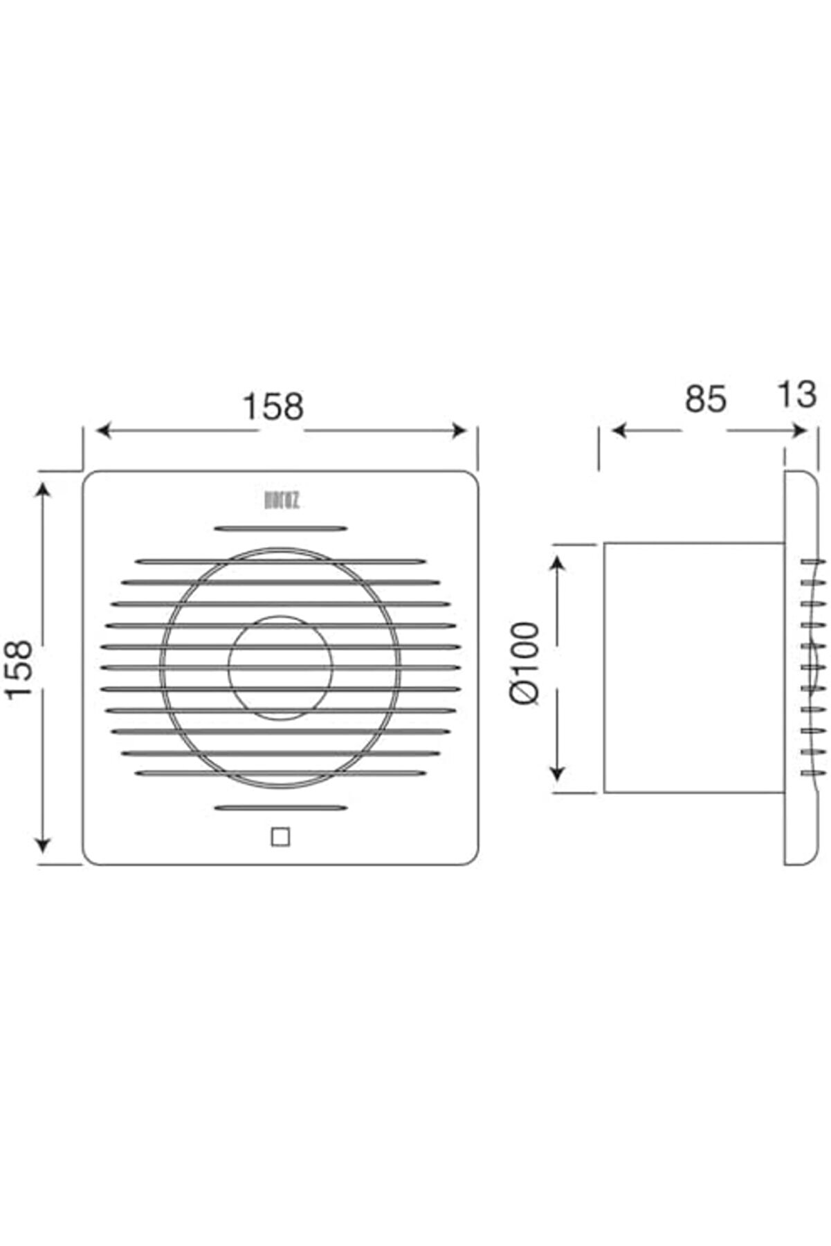 10 Cm (100&rsquo;L&uuml;k) Aspi̇rat&ouml;r Fan &ndash; 100 M&sup3;/H Debi̇ |, Mutfak Ve Wc İ&ccedil;i̇n Havalandırma | Sessi̇z, Enerji̇ Tas