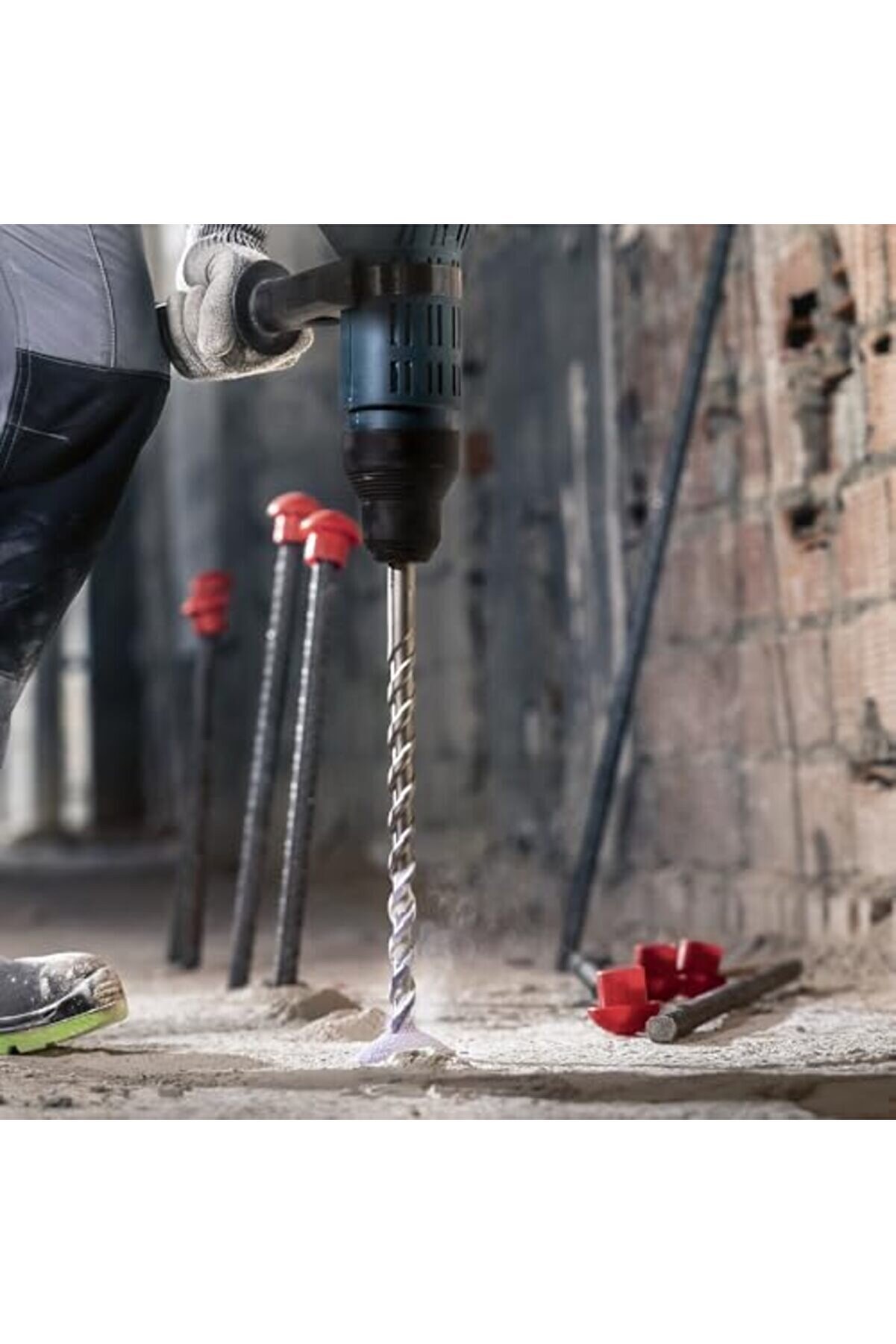 1X Pro Sds Max-4 Kırıcı Deli̇ci̇ Delme Ucu (Donatılı, Bi̇na Bloku, Ø 40,00 Mm, Professi̇onal Aksesuar Kı
