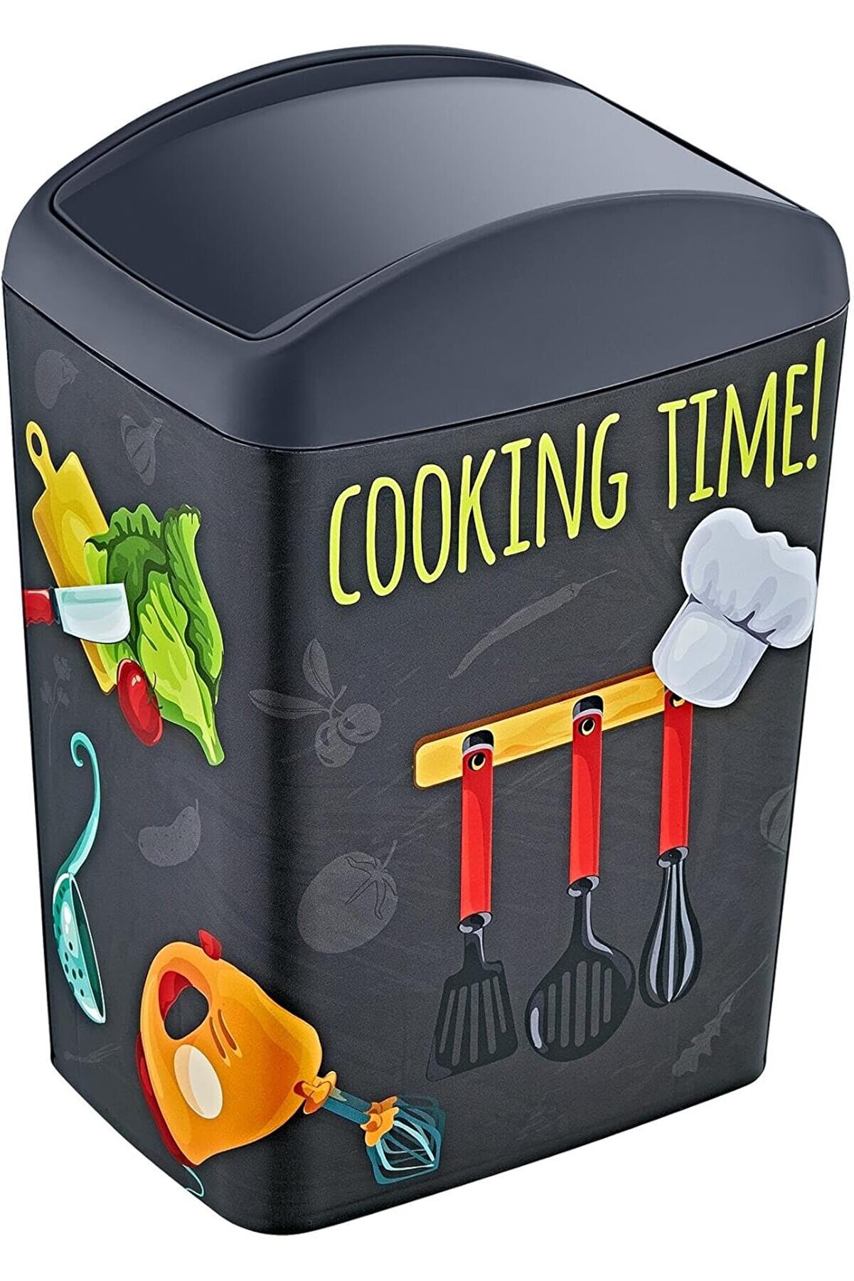 STOREMAX Soft Resimli Çöp Kutusu Döner Kapak 10 LT 1014773