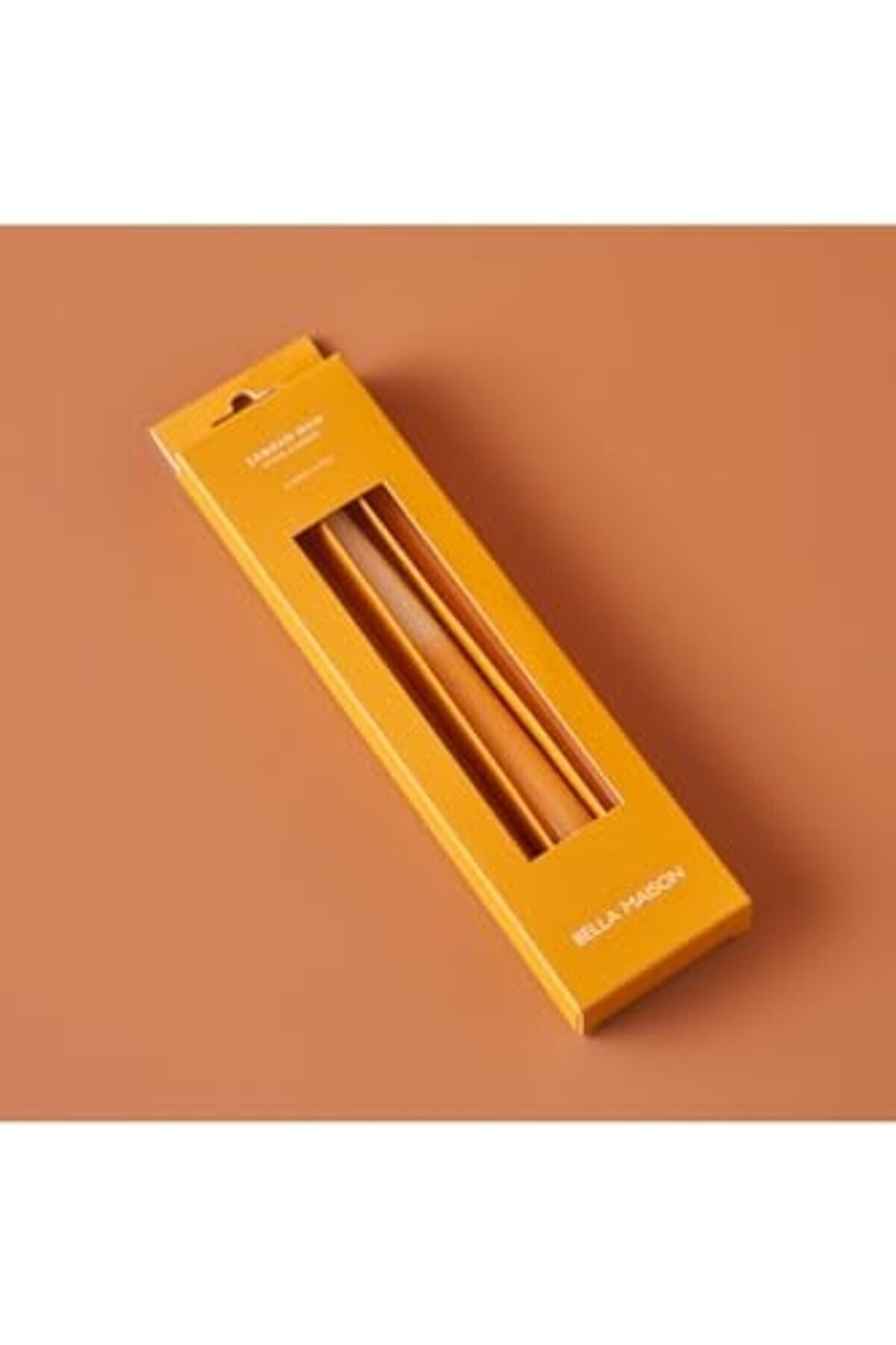 Şamdan Mum 3 Lü Hardal (25X2 Cm) 1014773