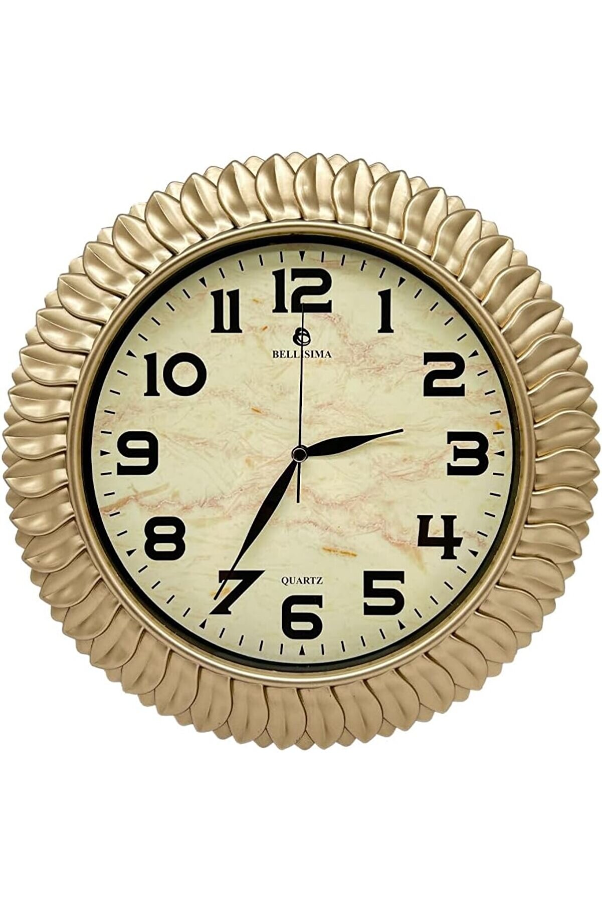 STOREMAX BL-1074 Serisi Klasik Kadran Yaprak Desenli Sessiz Akar 30 cm Duvar Saati 1014773