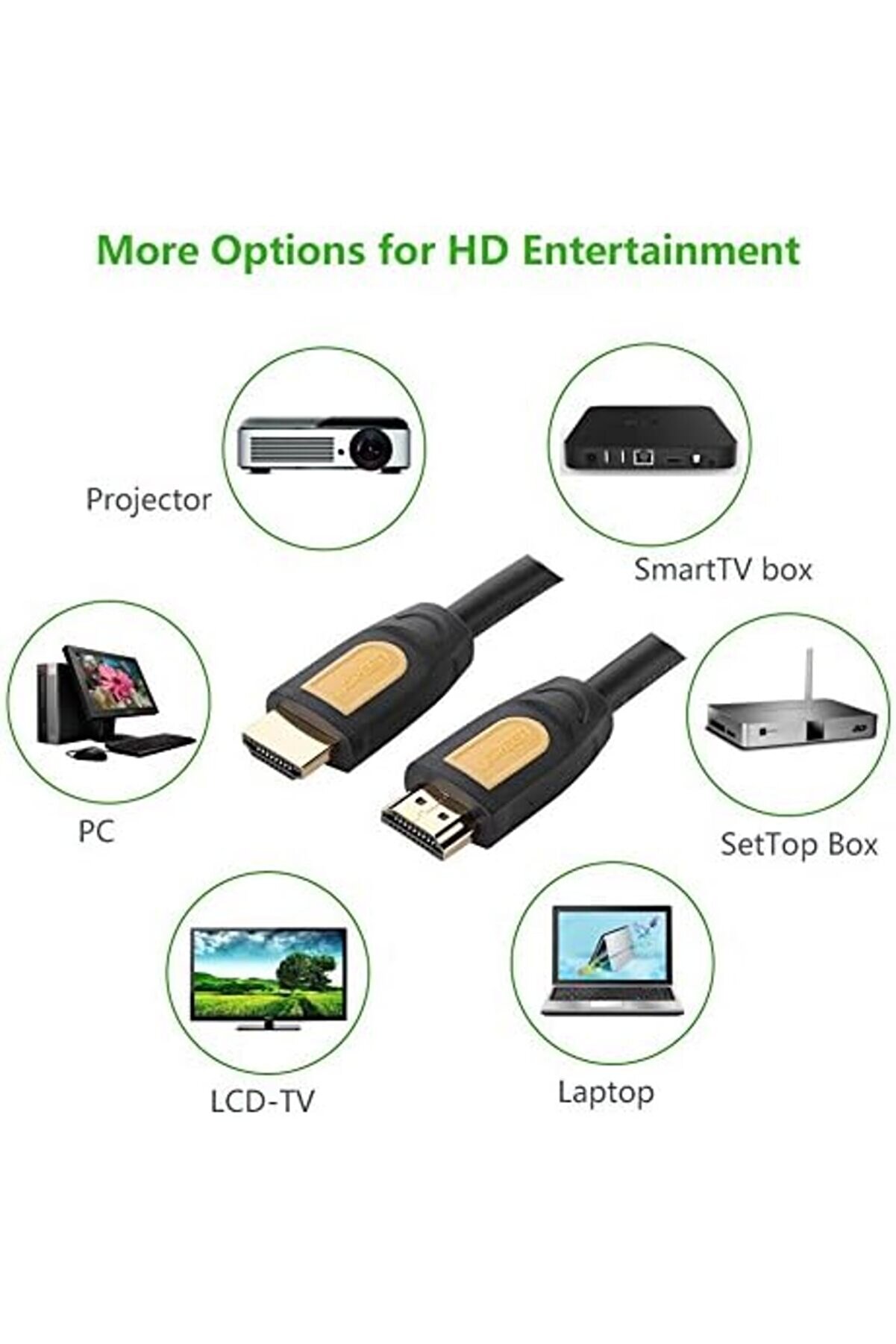 4K Hdmı Kablo, 5 Metre, Si̇yah 1175260