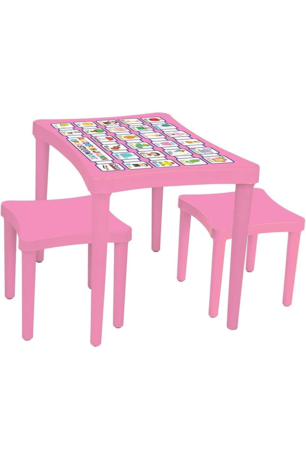 İki̇ Tabureli̇ Masa (Pembe) 1014773