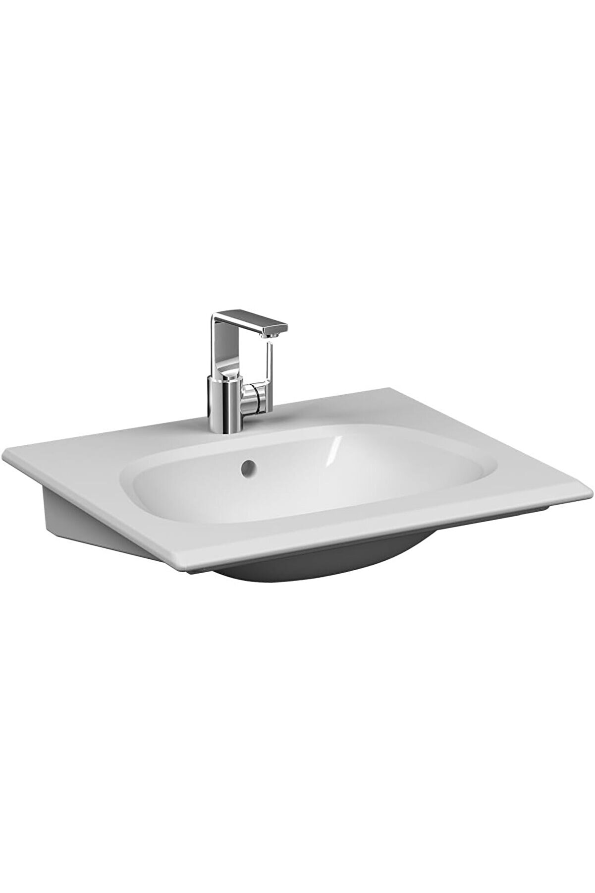 STOREMAX Frame 5707B403-0001 Etajerli Lavabo, 60 cm, Clean, Beyaz 1014773
