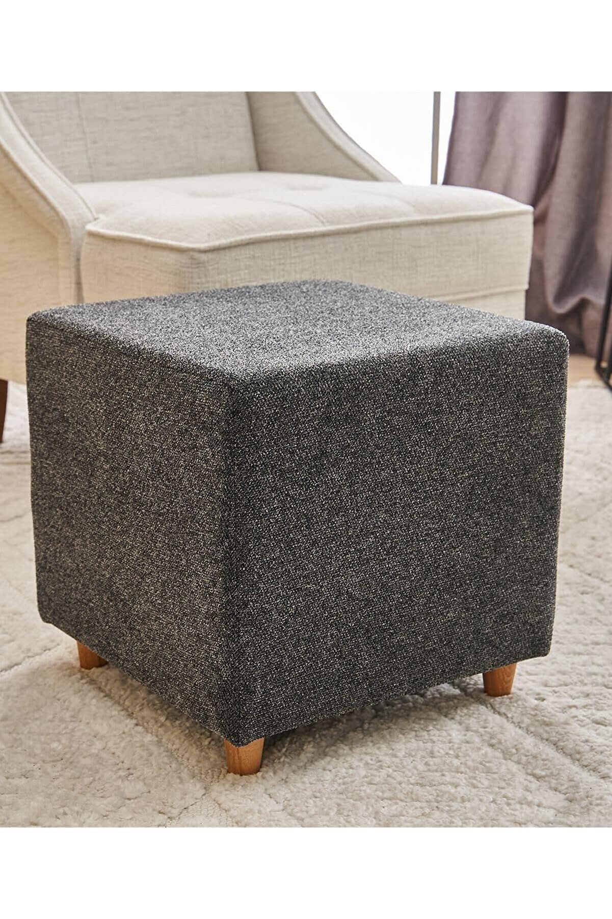 STOREMAX Ranma Ahşap Ayaklı Puf - 1014773