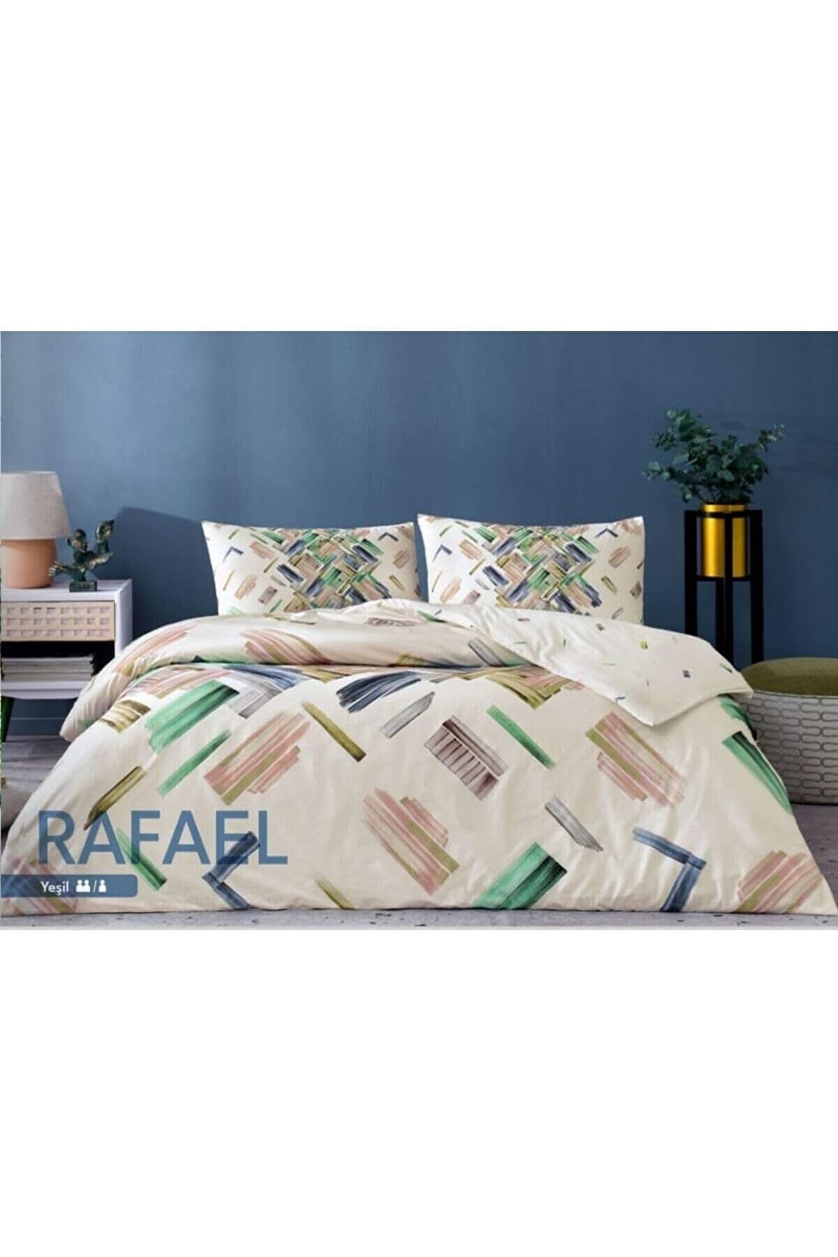 STOREMAX Rafael Ranforce Çift Kişilik Nevresim Takımı Yeşil 1014773