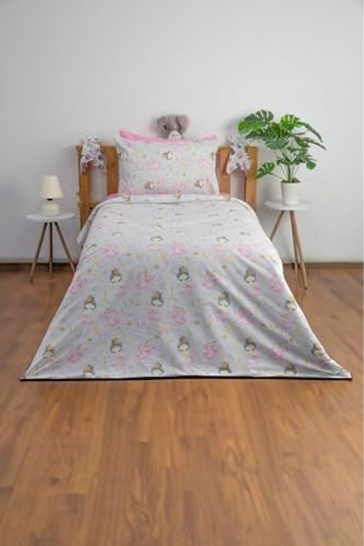 Baleri̇n%100 Pamuk Tek Ki̇şi̇li̇k Nevresi̇m Takımı - Gri̇ 1014773