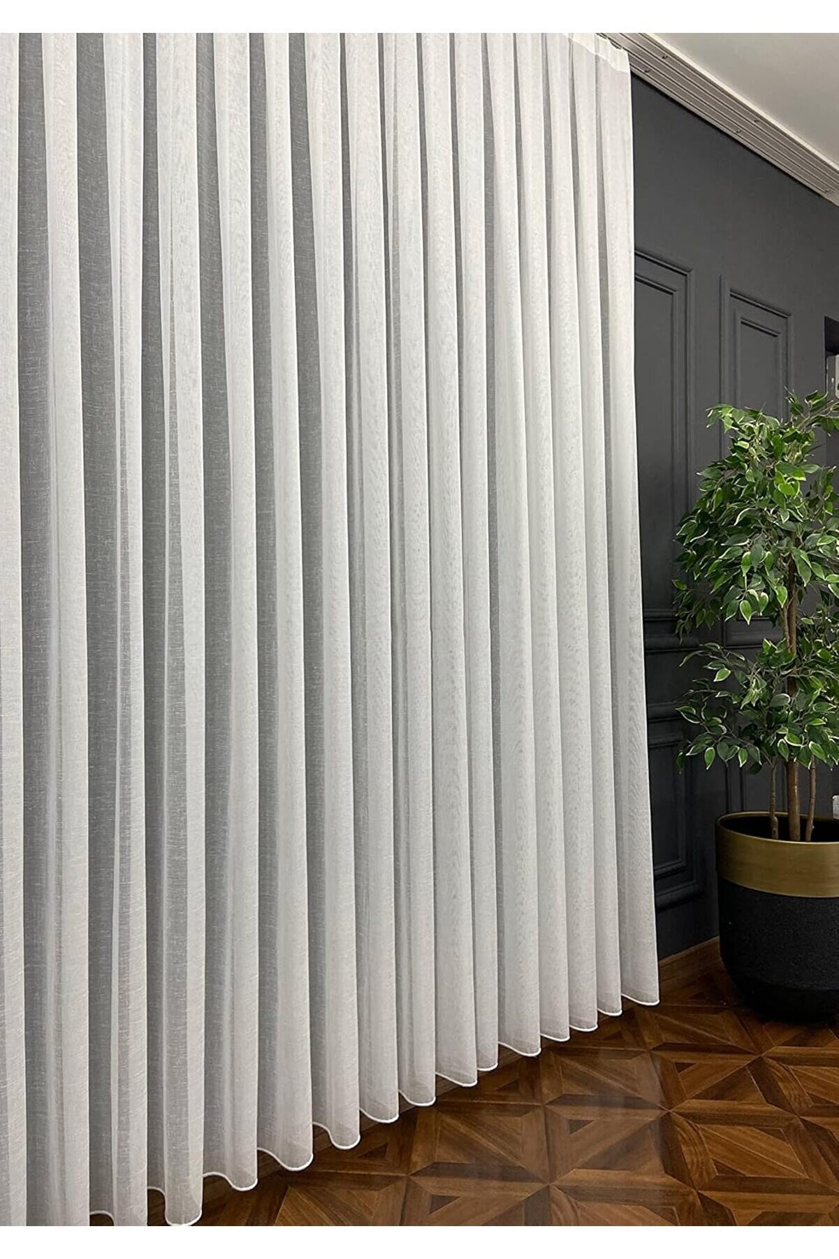 STOREMAX Ekru Ekstraforlu Pilesiz Tül 100 x 270 cm 1014773