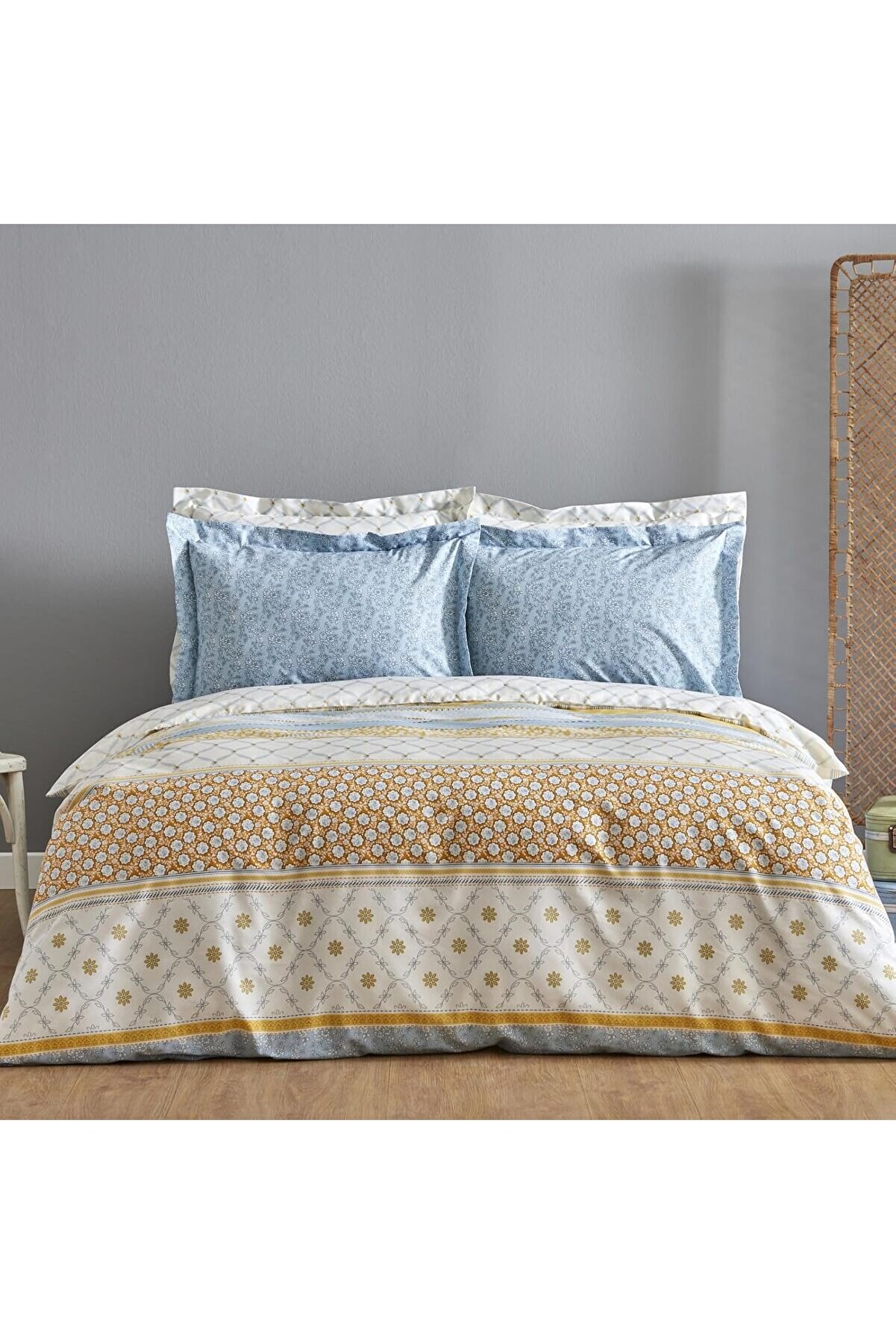 STOREMAX Anderson Çift Kişilik Nevresim Takımı, Sarı 1014773