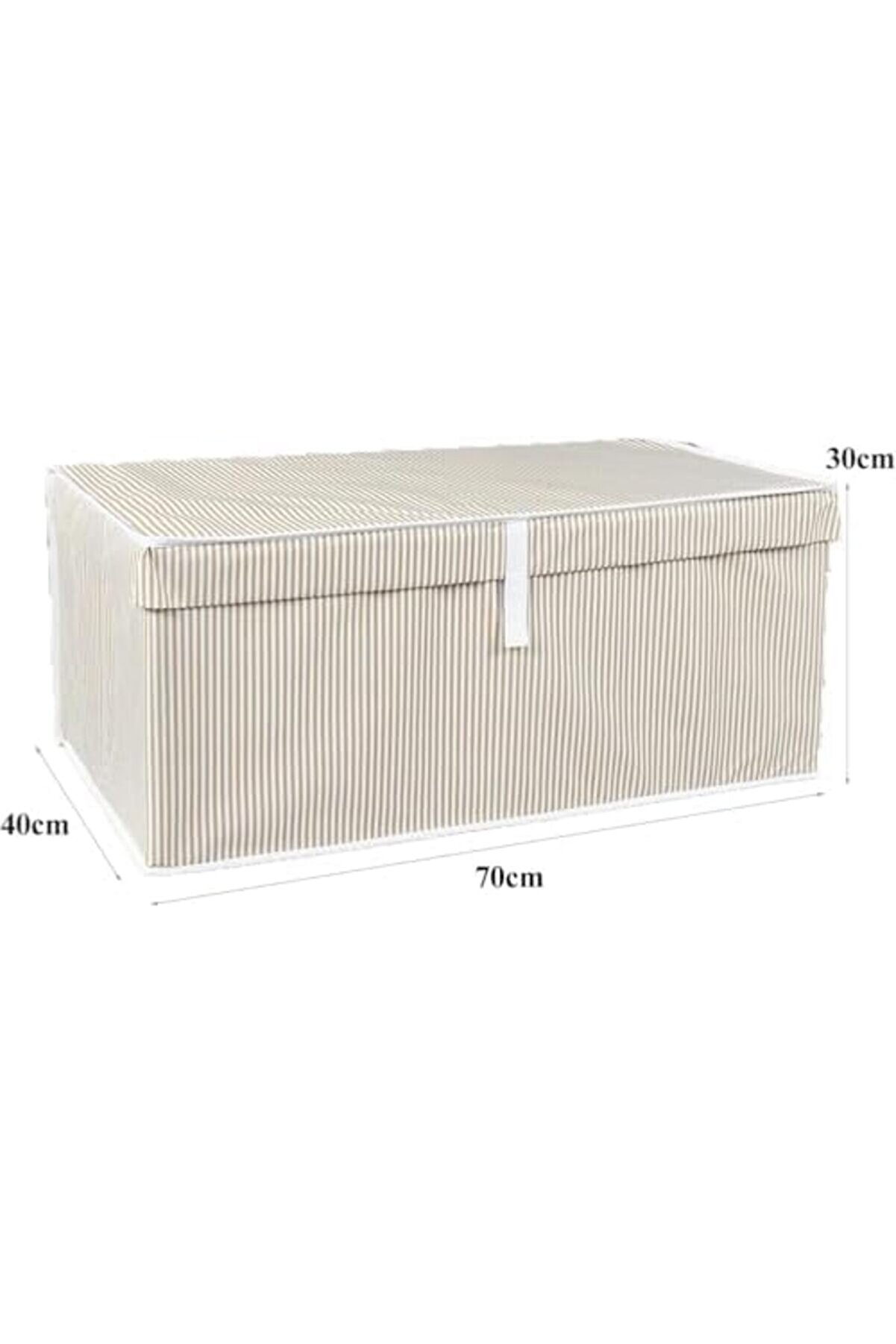 Eli̇zzashop Home Çok Amaçlı Kapaklı Sandık Ti̇pi̇ Hurç Organi̇zer – Büyük Boy Saklama Kutusu – Dolap İçi̇