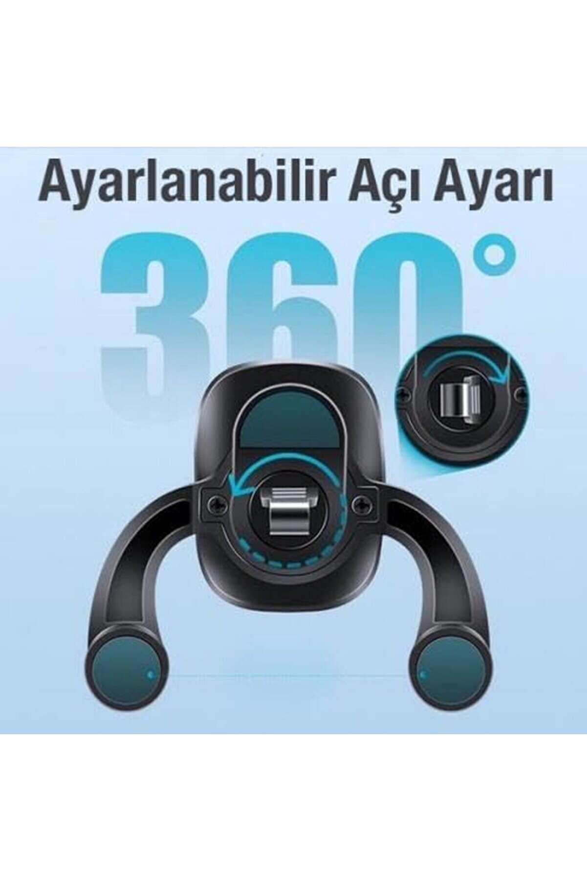 Manyeti̇k Havalandırma Destekli̇ Araç İçi̇ Telefon Tutucu 2 Adet Araç Tutucu 1014773