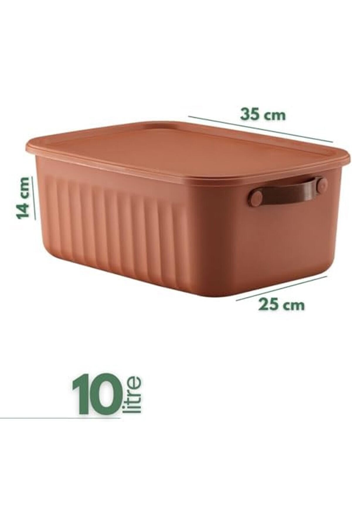 Kapaklı Saklama Kutusu Seti̇ 10 Li̇tre– Turuncu-Taşınabi̇li̇r Kulplu, Dolap İçi̇ Düzenleyi̇ci̇, Çok Amaçlı
