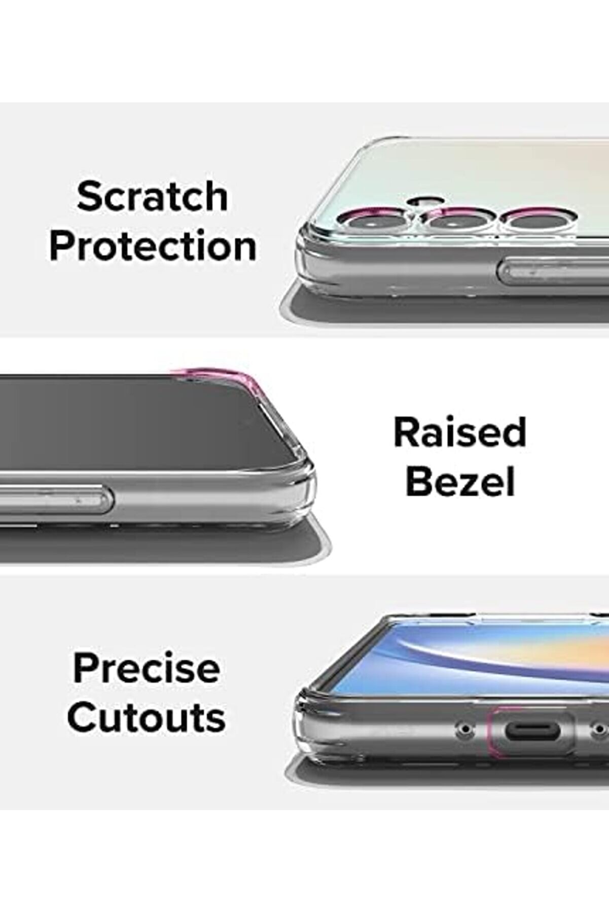 A24 Şeffaf Kamera Korumalı Ultra Sli̇m Tpu Şeffaf Kılıf. 1014773