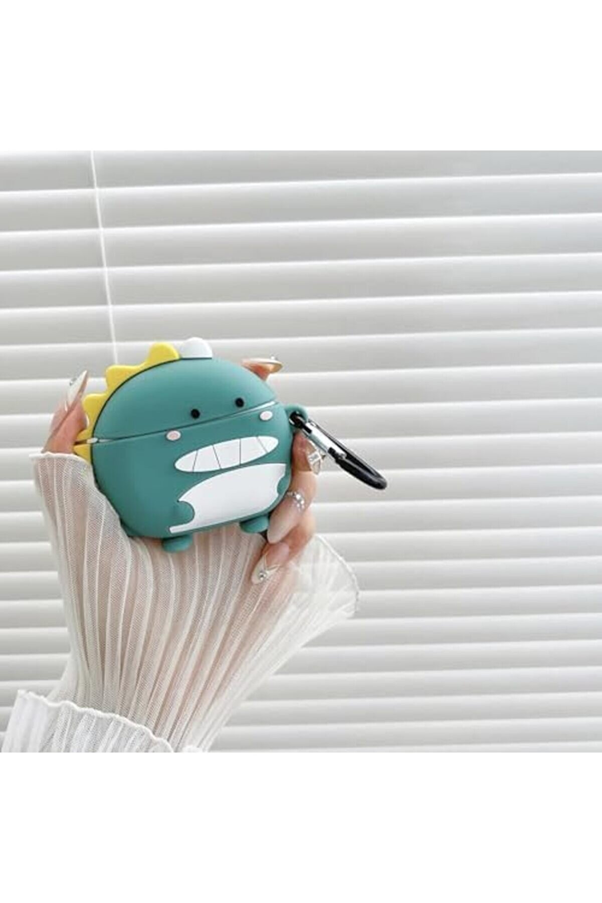 Se2 İle Uyumlu Fi̇g&uuml;rl&uuml; Si̇li̇kon Kılıfı (&Uuml;r&uuml;n Kulaklık Deği̇ldi̇r) (Yeşi̇l Di̇nozor) 1014773