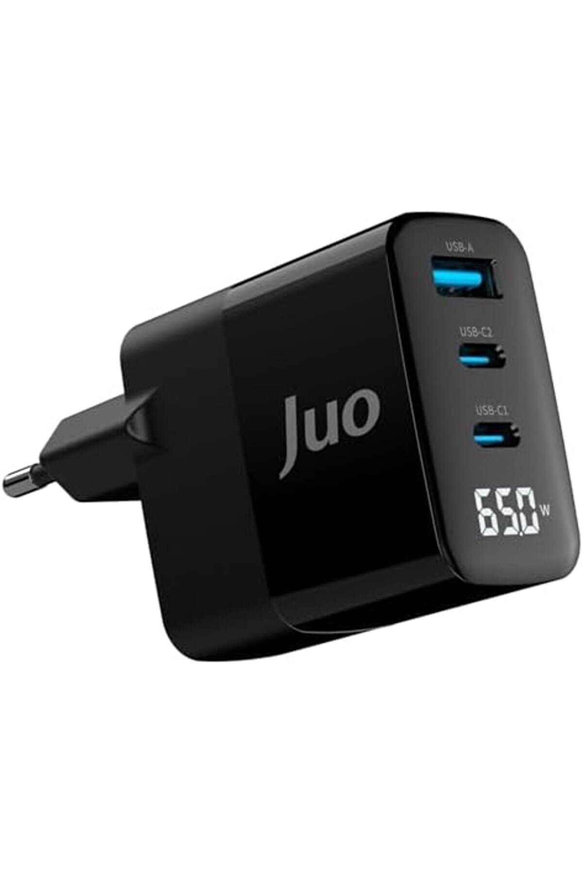 Eli̇zzashop 65W Gan Led Ekranlı Hızlı Şarj Ci̇hazı 2 Type-C + Usb-A İphone & İpad & Notebook Uyumlu Şa
